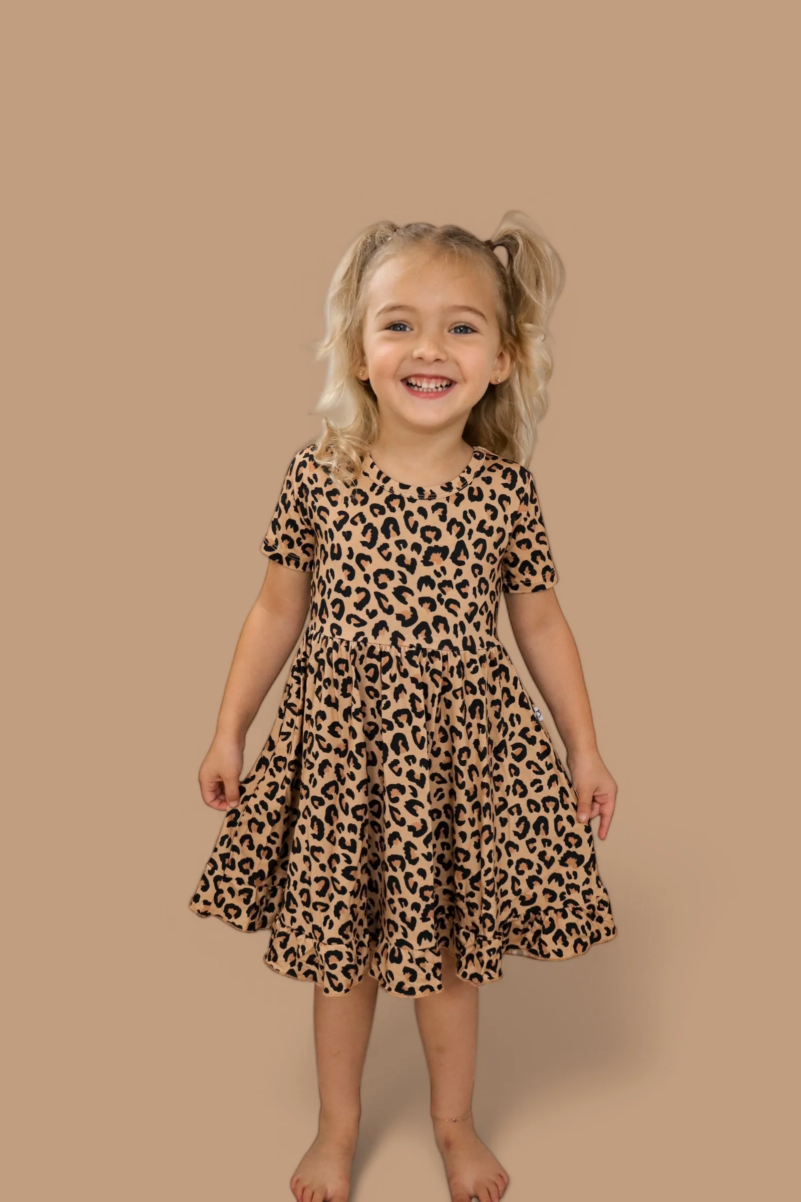 LEOPARD DREAM RUFFLE DRESS - Image 6