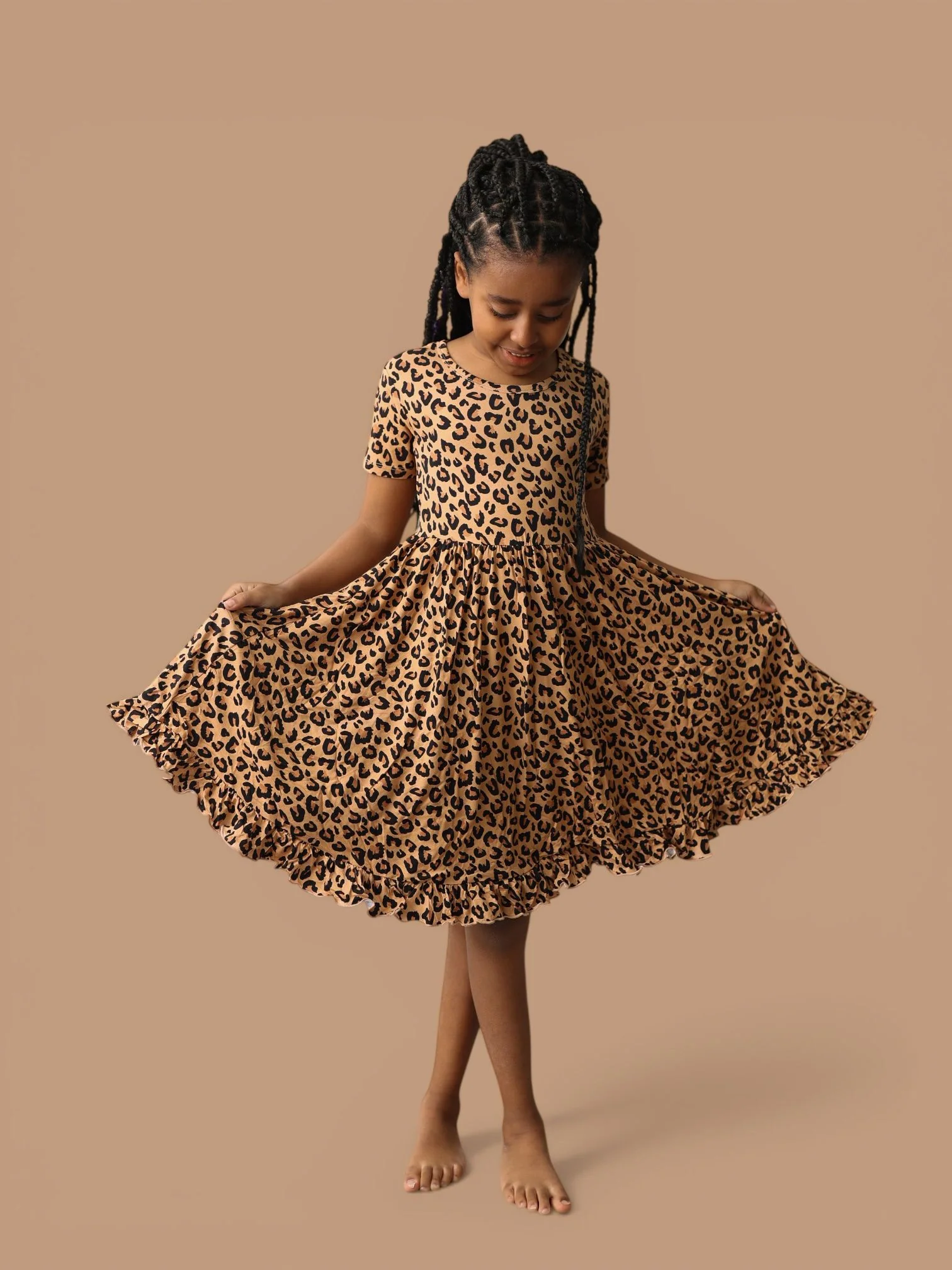 LEOPARD DREAM RUFFLE DRESS - Image 8