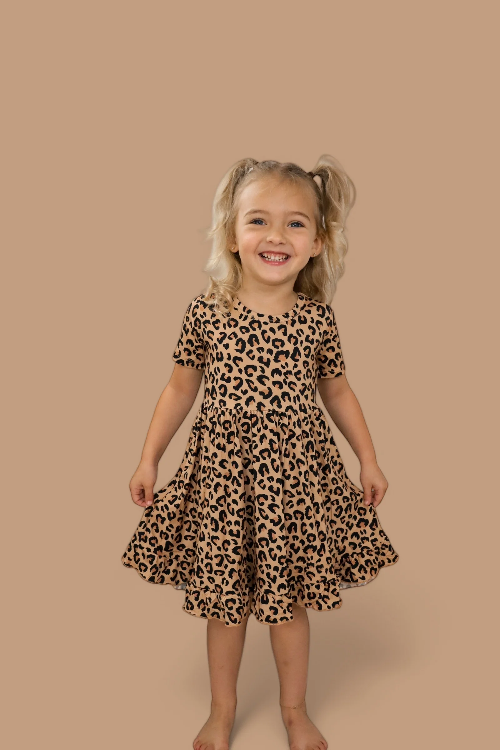 LEOPARD DREAM RUFFLE DRESS - Image 9