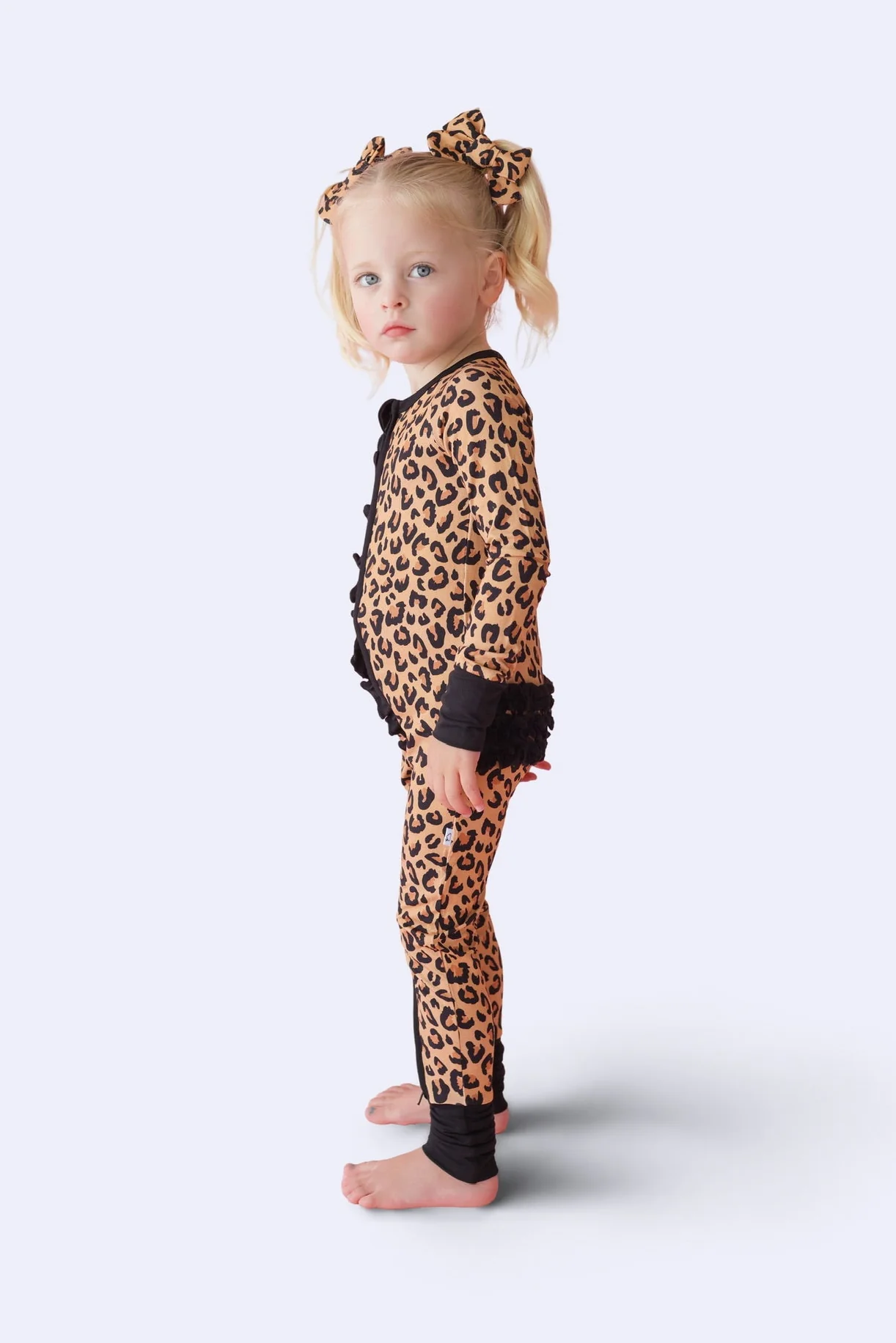 LEOPARD DREAM RUFFLE ROMPER - Image 3