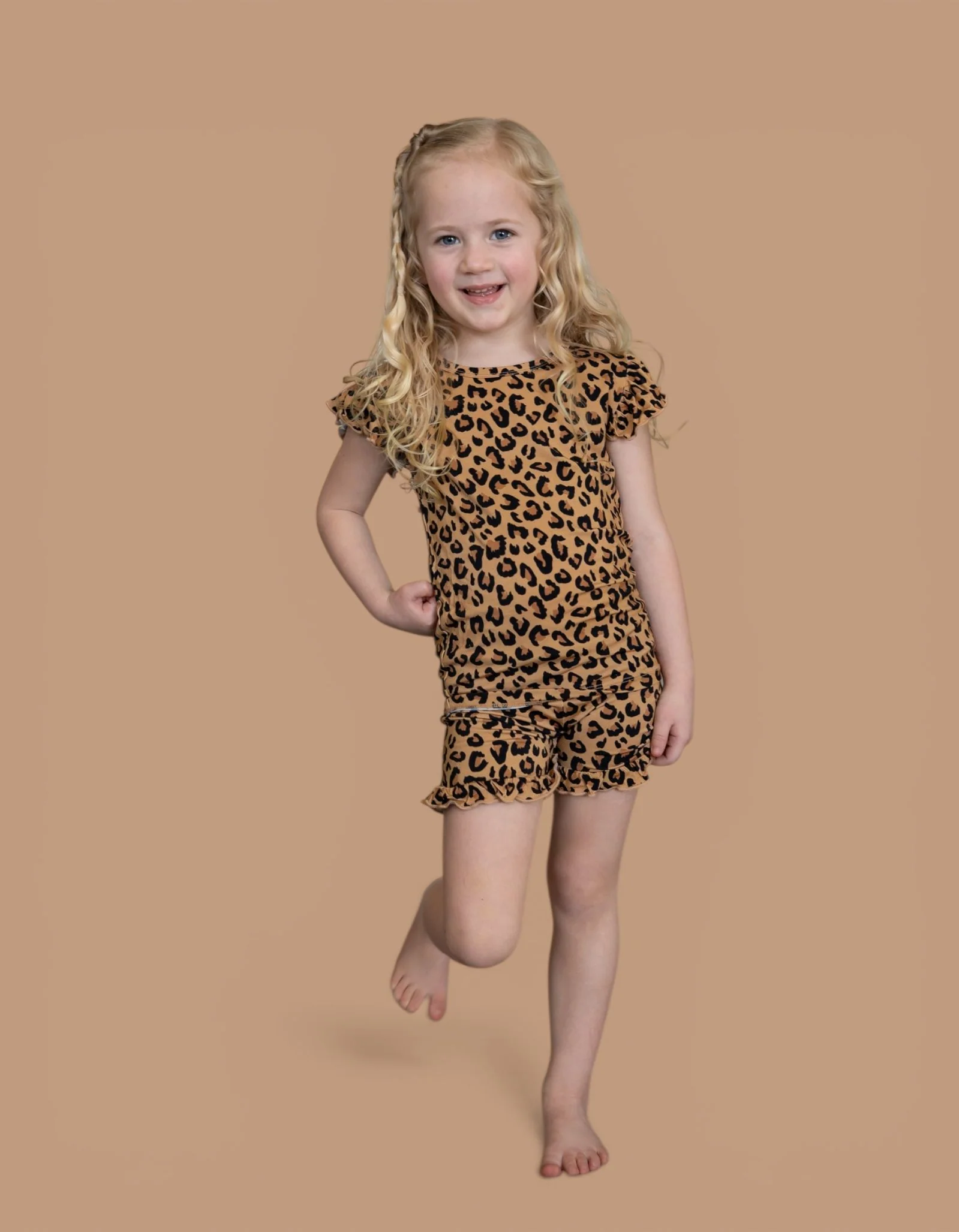 LEOPARD DREAM RUFFLE SHORT SET - Image 12