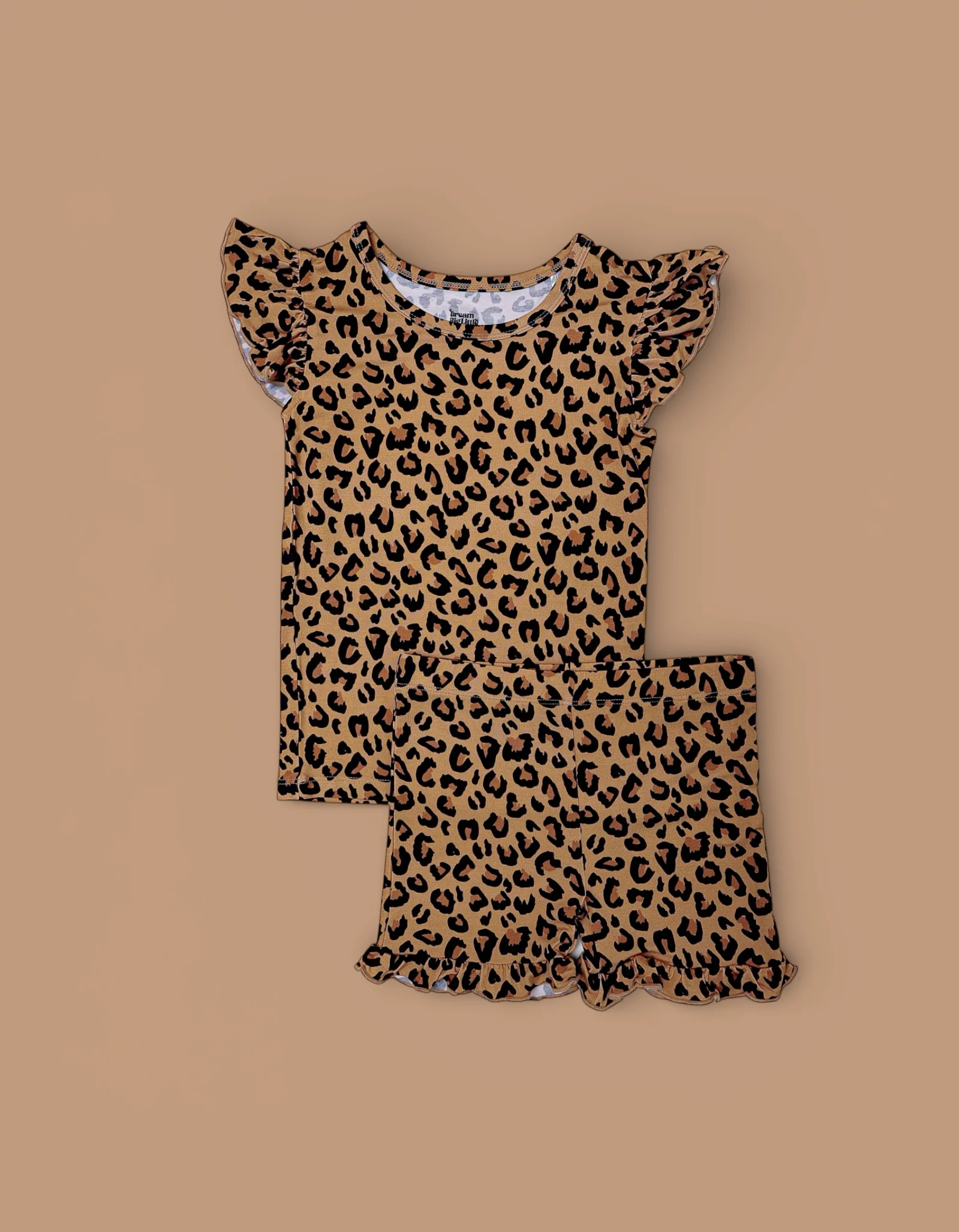 LEOPARD DREAM RUFFLE SHORT SET - Image 2
