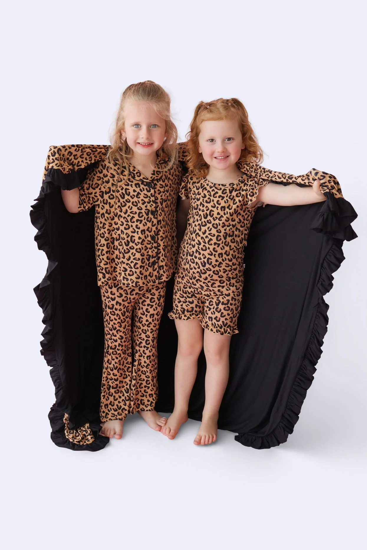LEOPARD DREAM RUFFLE SHORT SET - Image 3