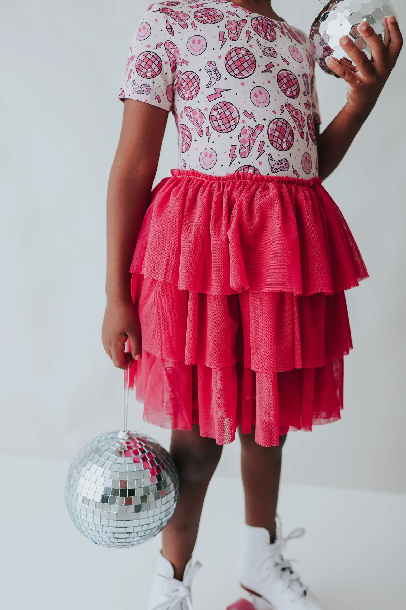 LET'S GO GIRLZzz DREAM SHORT SLEEVE TUTU DRESS - Image 2