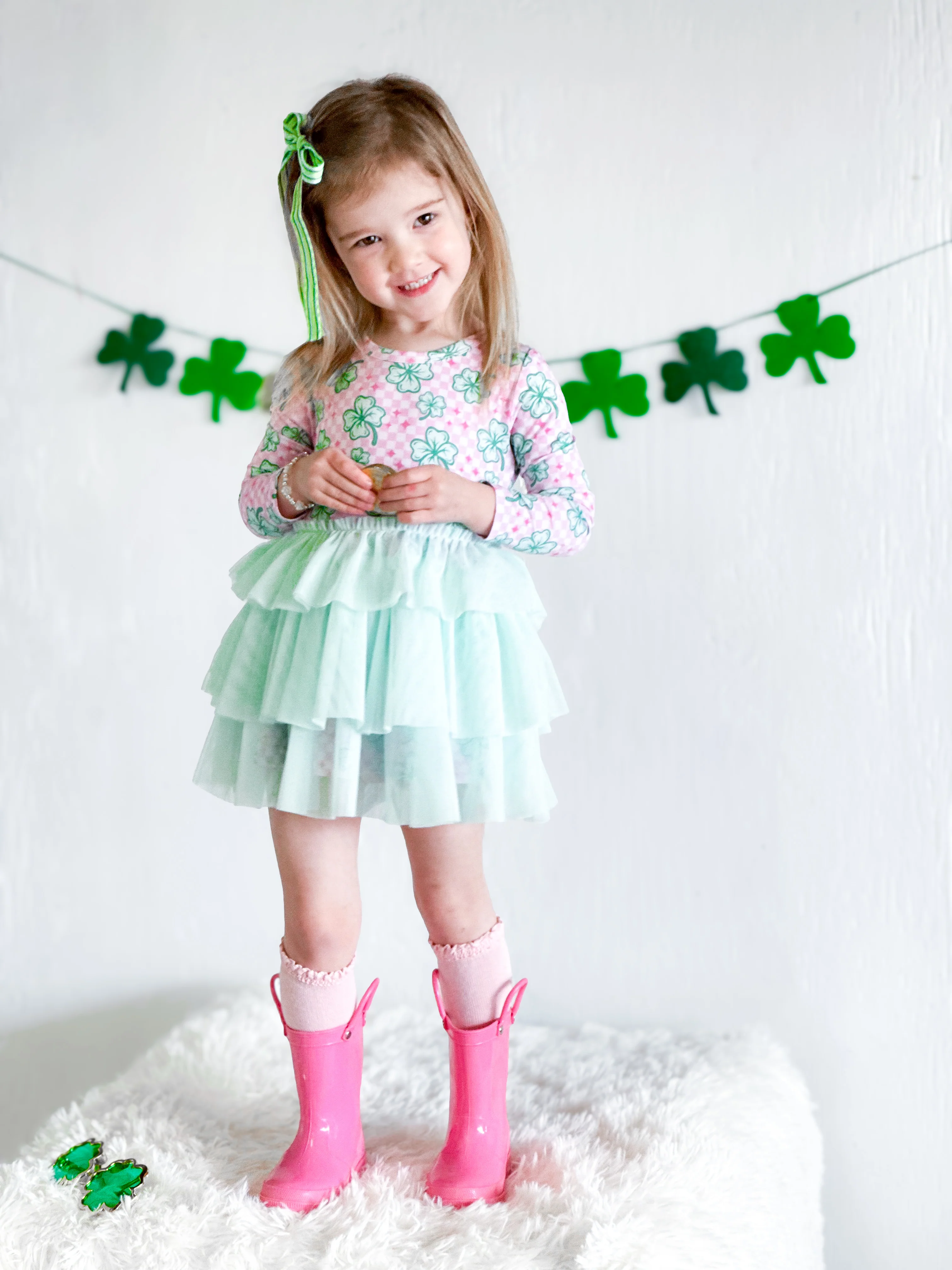 LITTLE MISS SHAMROCK DREAM TUTU DRESS - Image 3