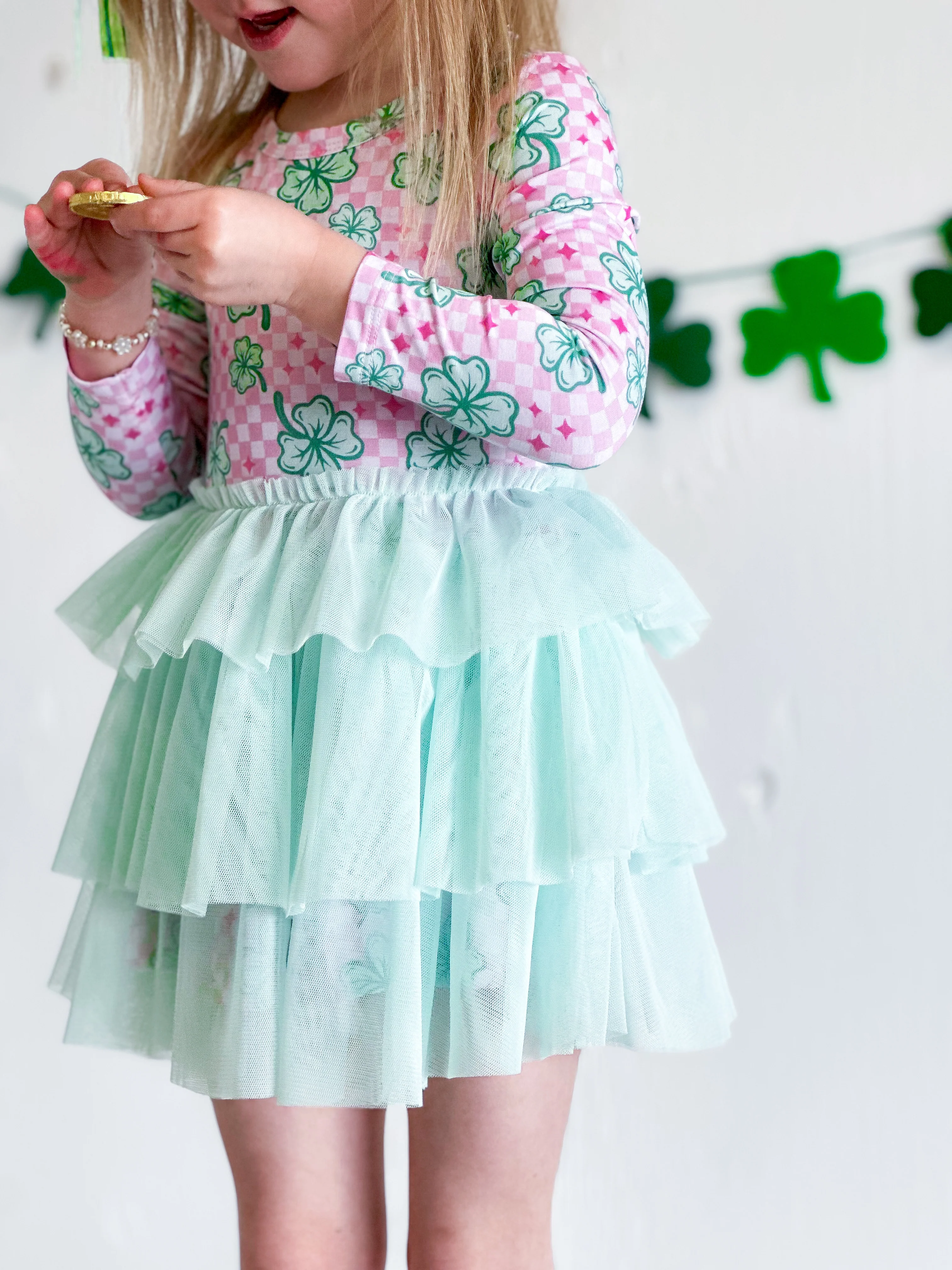 LITTLE MISS SHAMROCK DREAM TUTU DRESS - Image 7