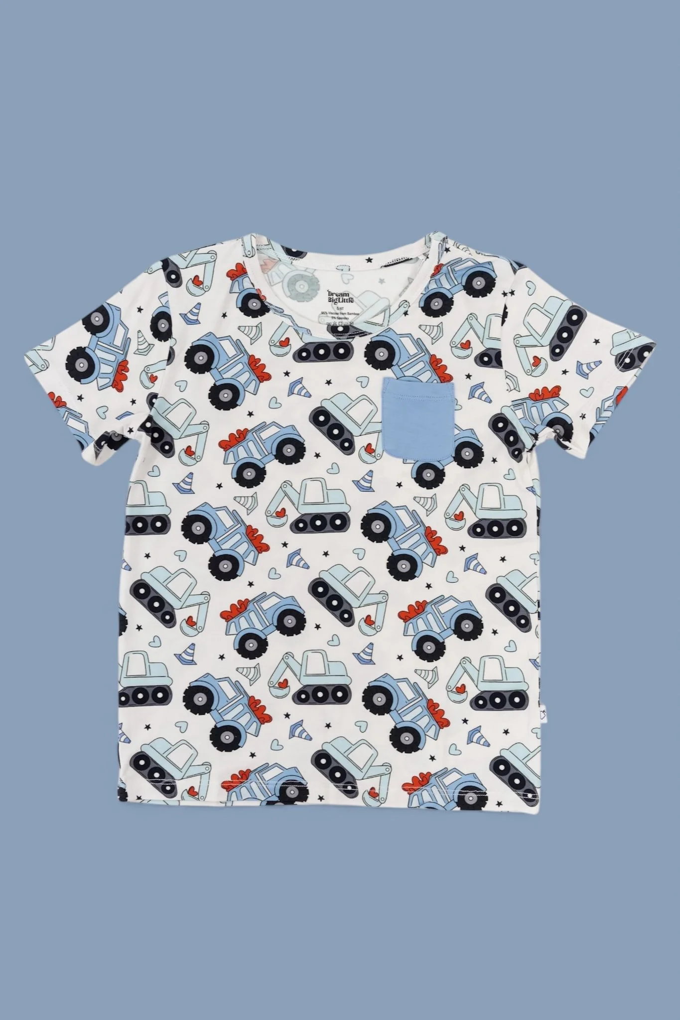 LOVE UNDER CONSTRUCTION DREAM POCKET TEE - Image 2