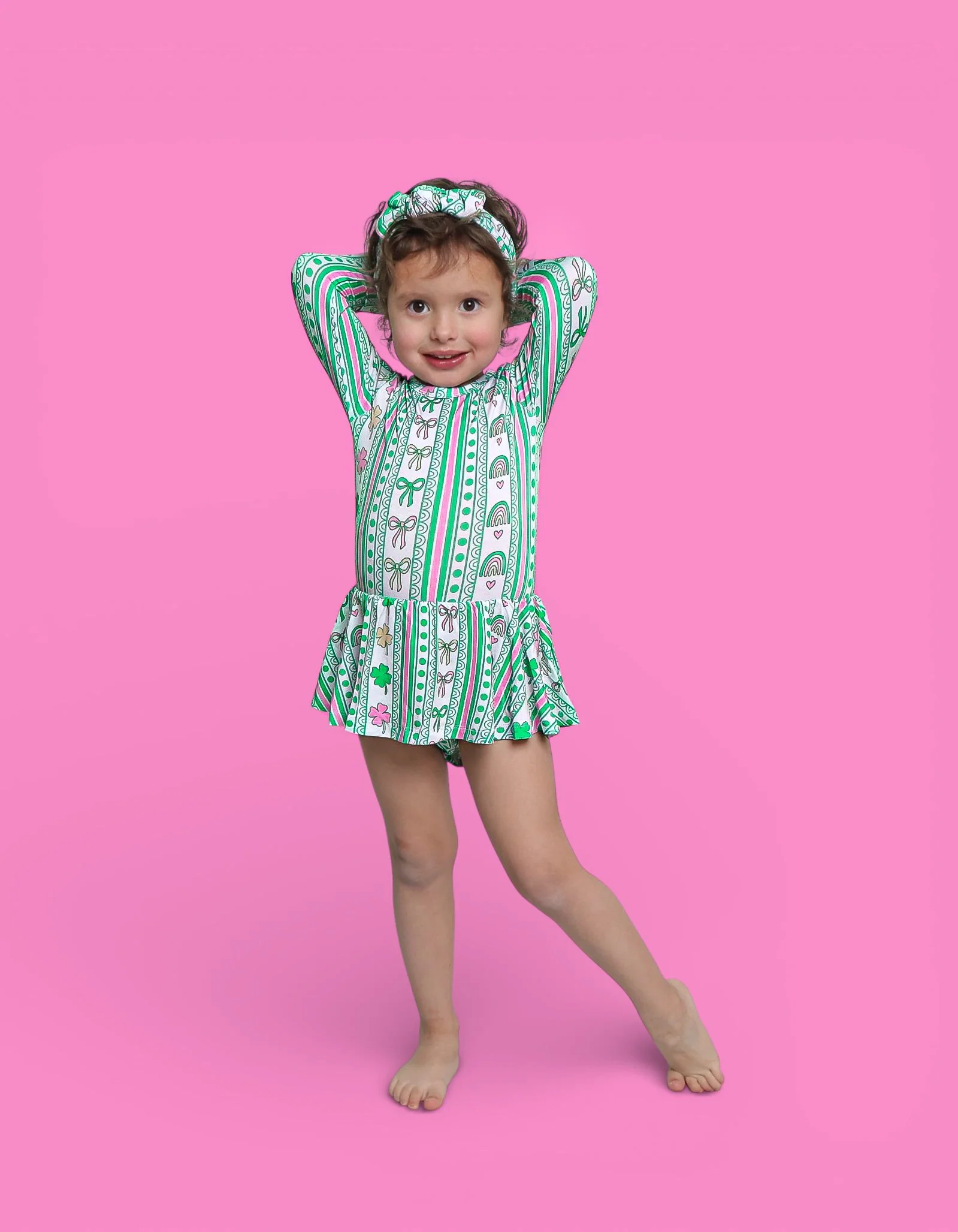 LUCKY RAINBOW RIBBONS DREAM BODYSUIT DRESS - Image 3