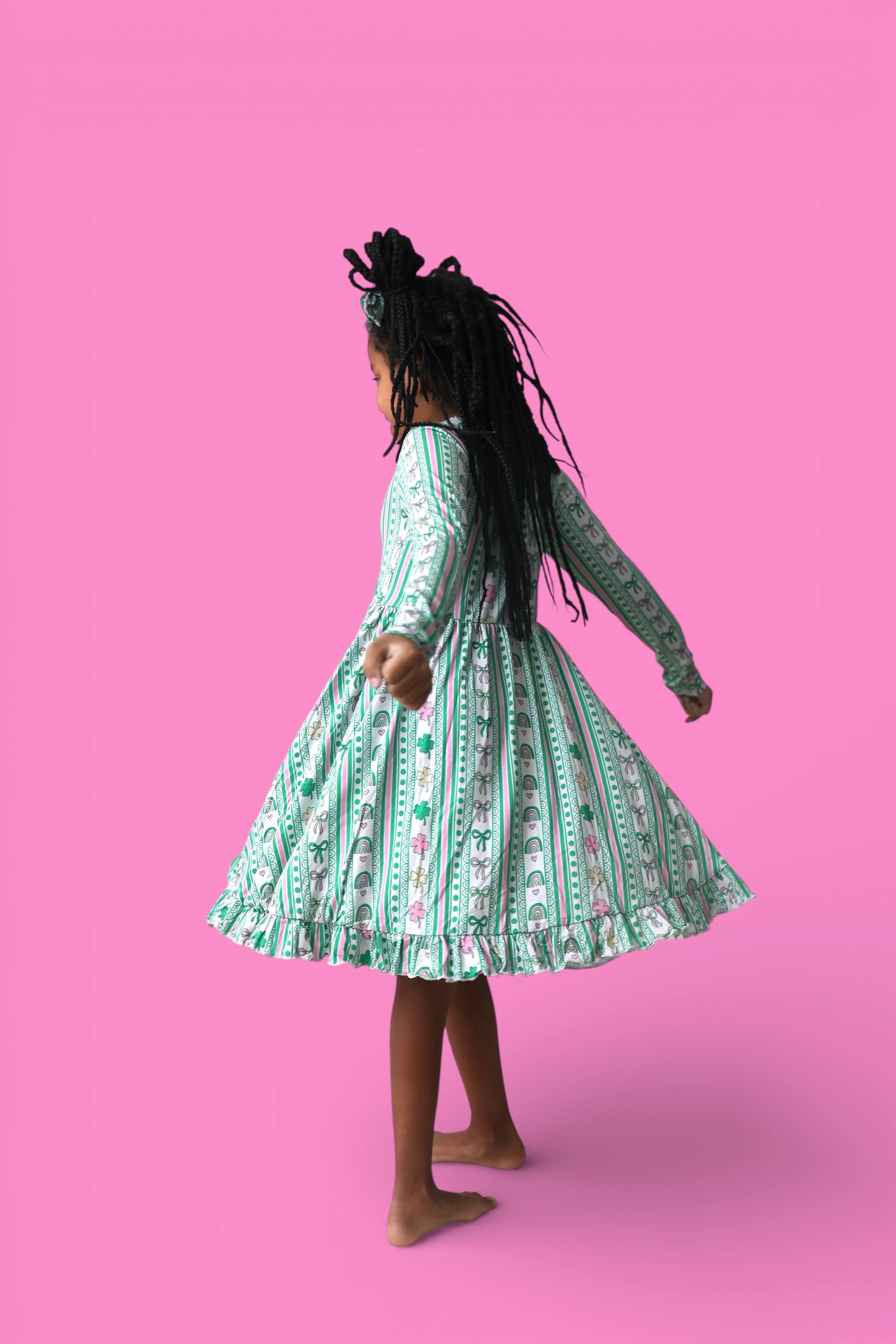 LUCKY RAINBOW RIBBONS DREAM RUFFLE DRESS - Image 3