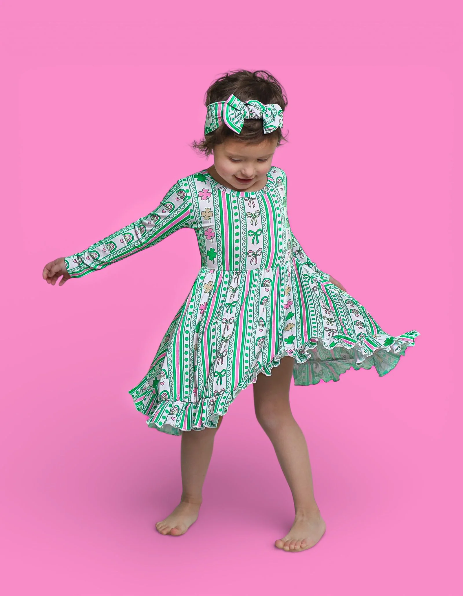 LUCKY RAINBOW RIBBONS DREAM RUFFLE DRESS - Image 4