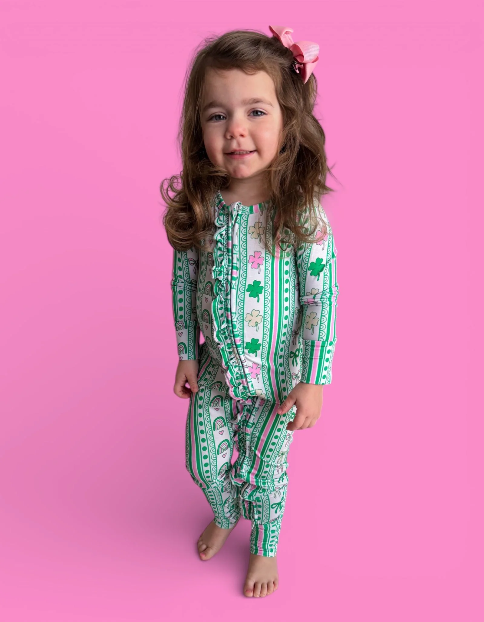 LUCKY RAINBOW RIBBONS DREAM RUFFLE ROMPER - Image 14