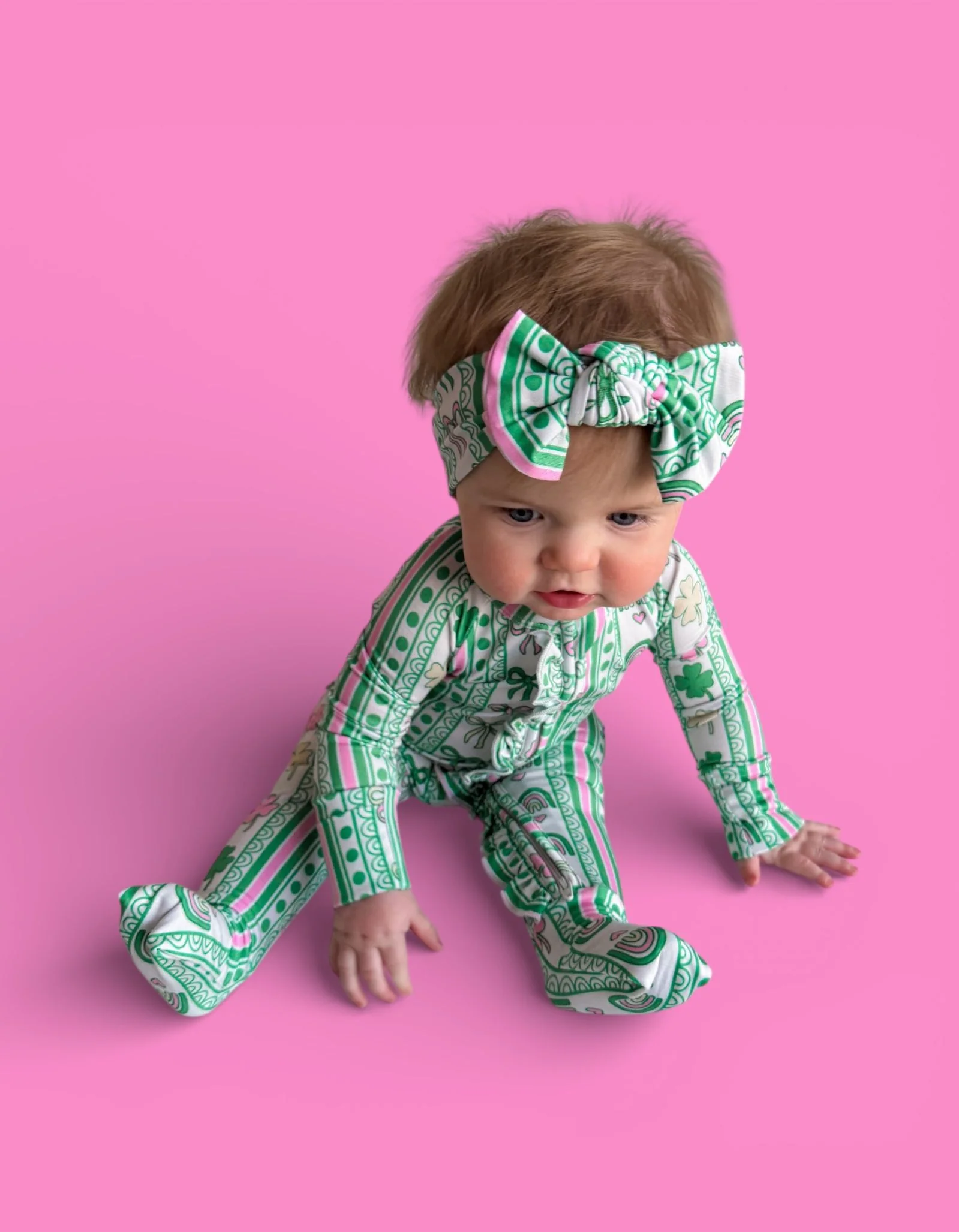 LUCKY RAINBOW RIBBONS DREAM RUFFLE ROMPER - Image 15