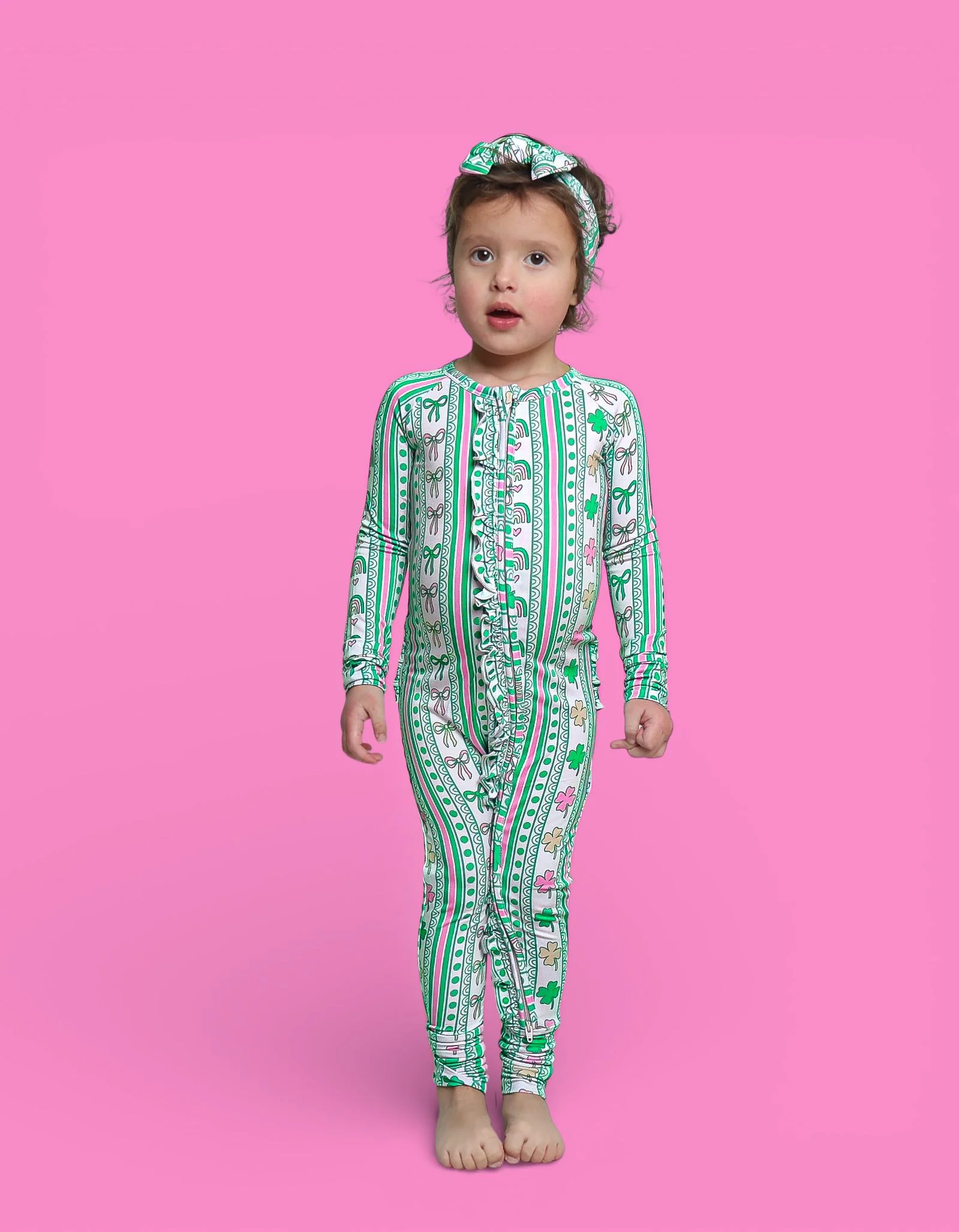 LUCKY RAINBOW RIBBONS DREAM RUFFLE ROMPER - Image 16