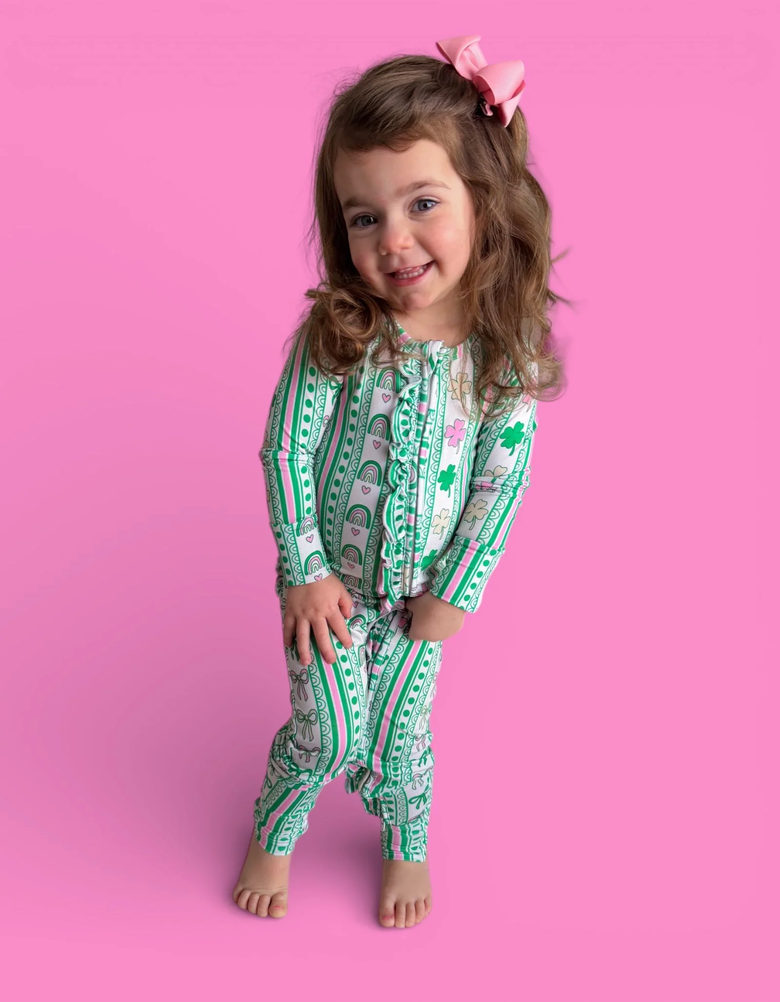 LUCKY RAINBOW RIBBONS DREAM RUFFLE ROMPER - Image 5