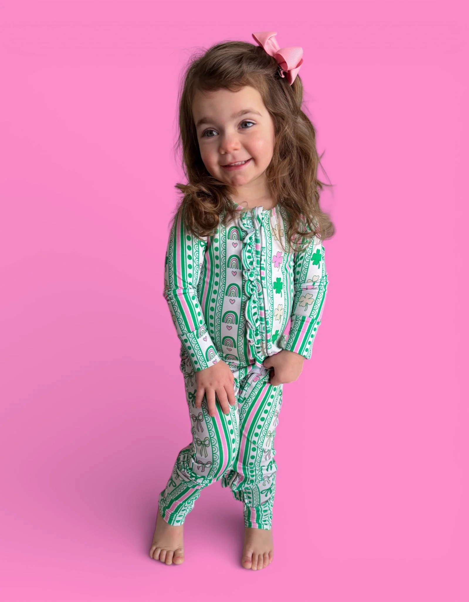 LUCKY RAINBOW RIBBONS DREAM RUFFLE ROMPER - Image 7