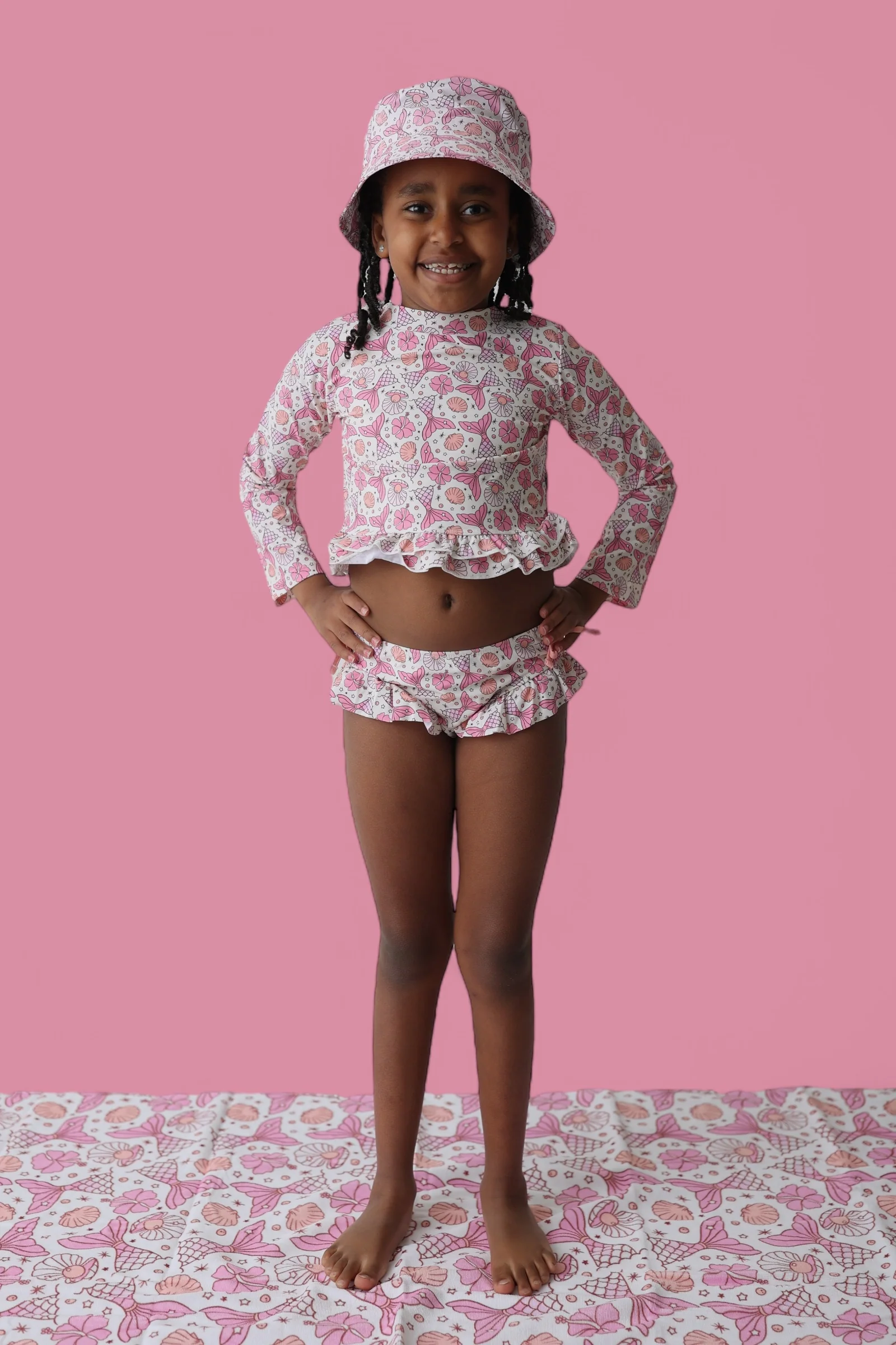 MAGICAL MERMAID DREAM TWO-PIECE RASH GUARD RUFFLE SWIM SUIT - Image 11