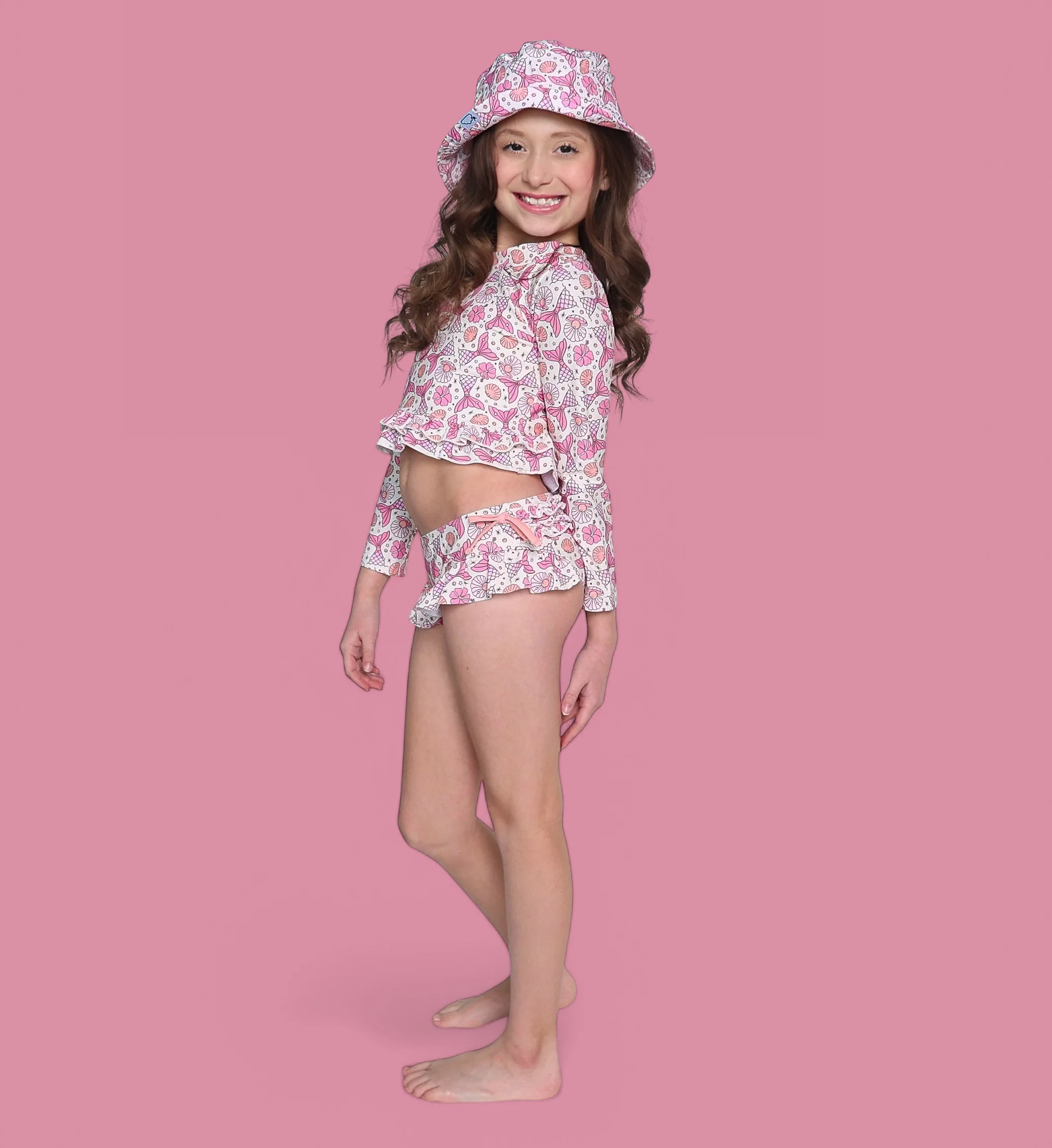 MAGICAL MERMAID DREAM TWO-PIECE RASH GUARD RUFFLE SWIM SUIT - Image 18