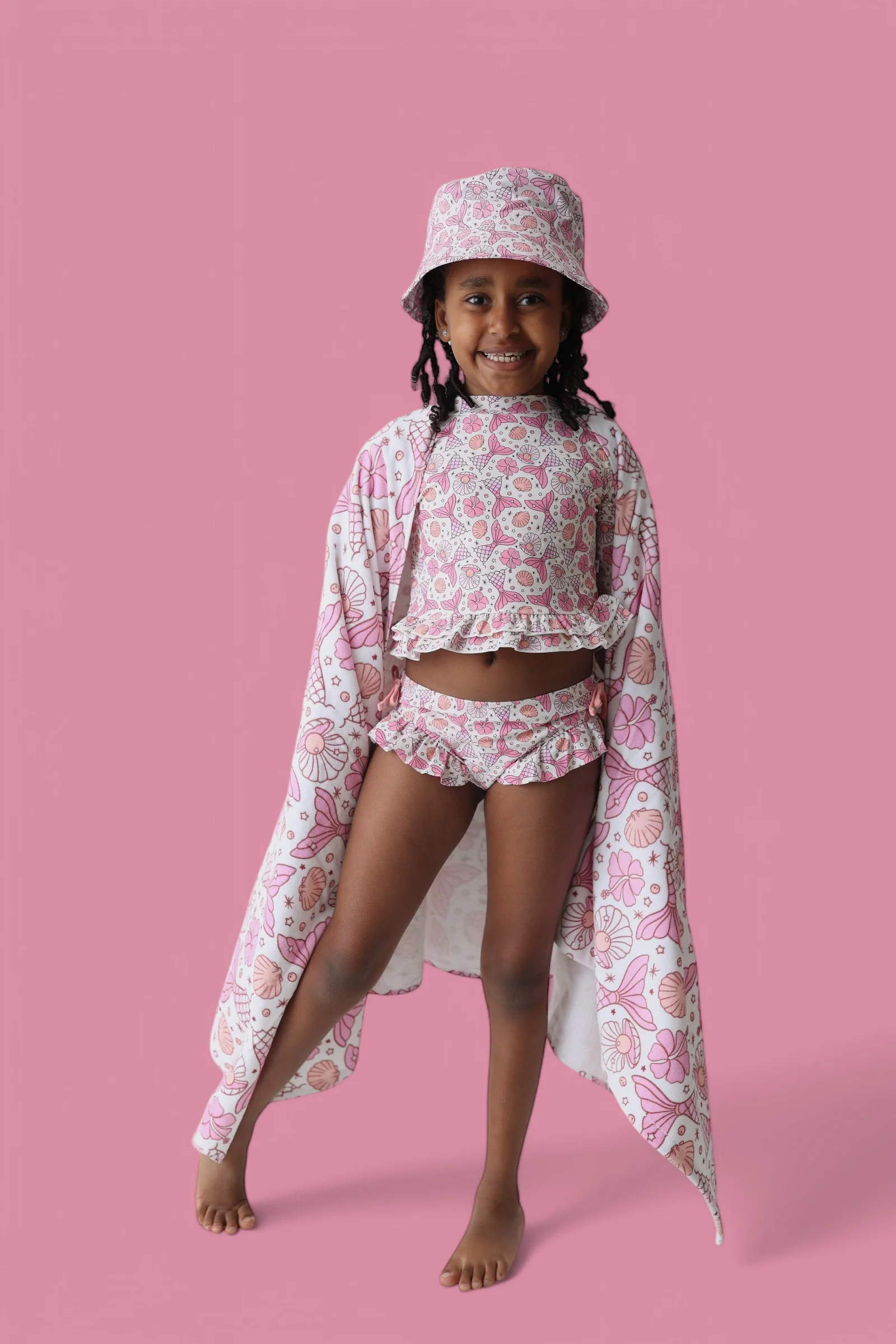MAGICAL MERMAID DREAM TWO-PIECE RASH GUARD RUFFLE SWIM SUIT - Image 5