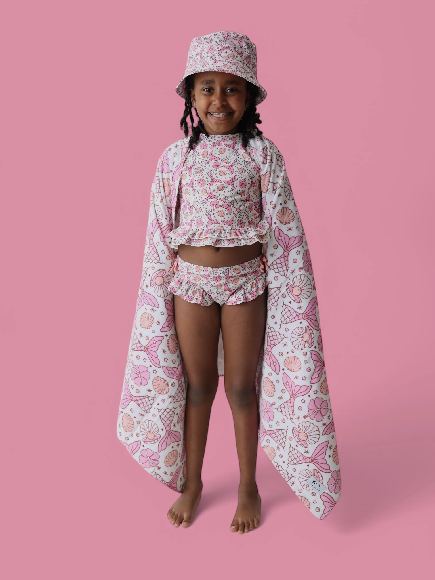 MAGICAL MERMAID DREAM TWO-PIECE RASH GUARD RUFFLE SWIM SUIT - Image 7