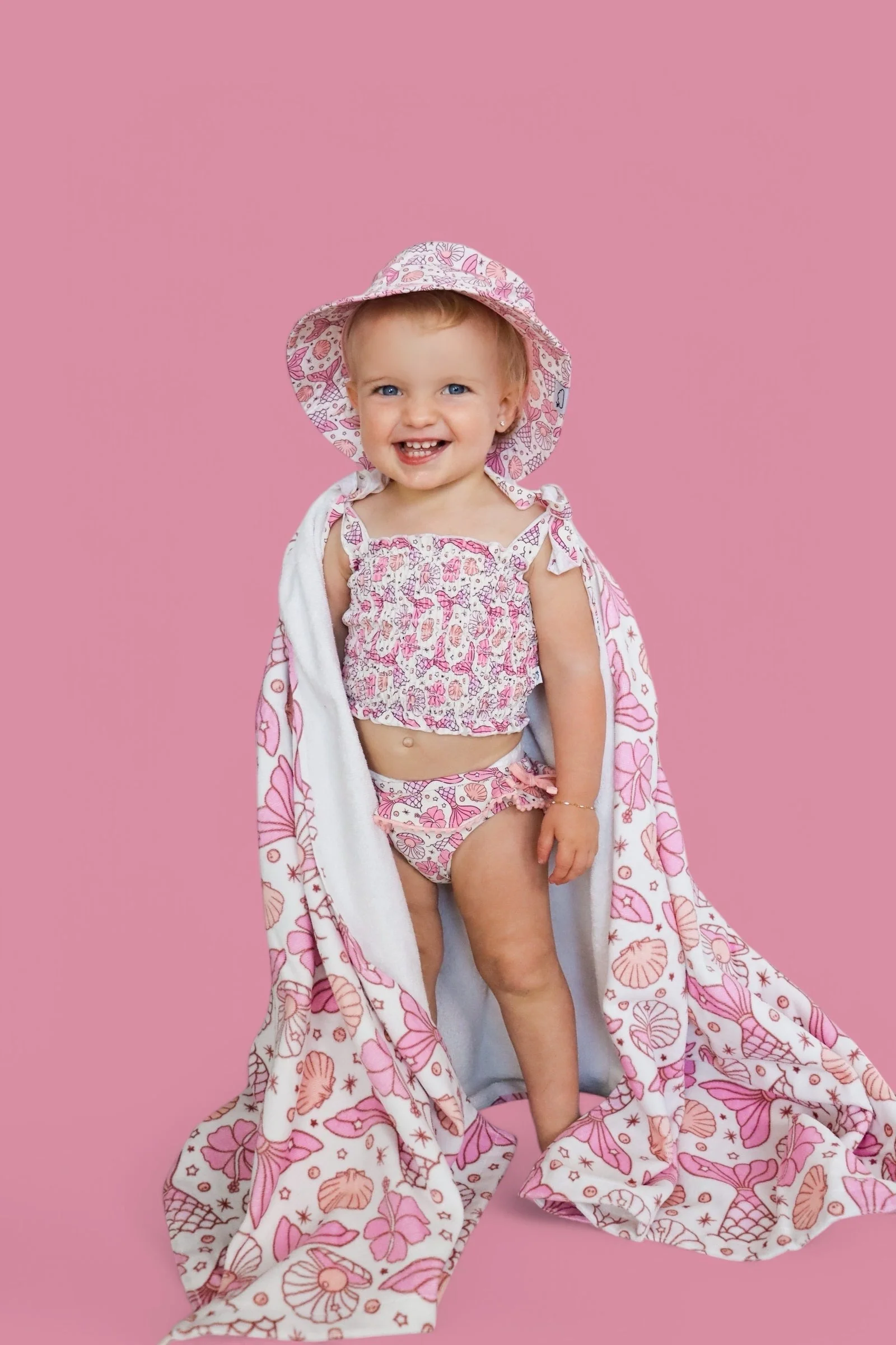 MAGICAL MERMAID DREAM SMOCKED TANKINI TWO PIECE SWIM SUIT - Image 3