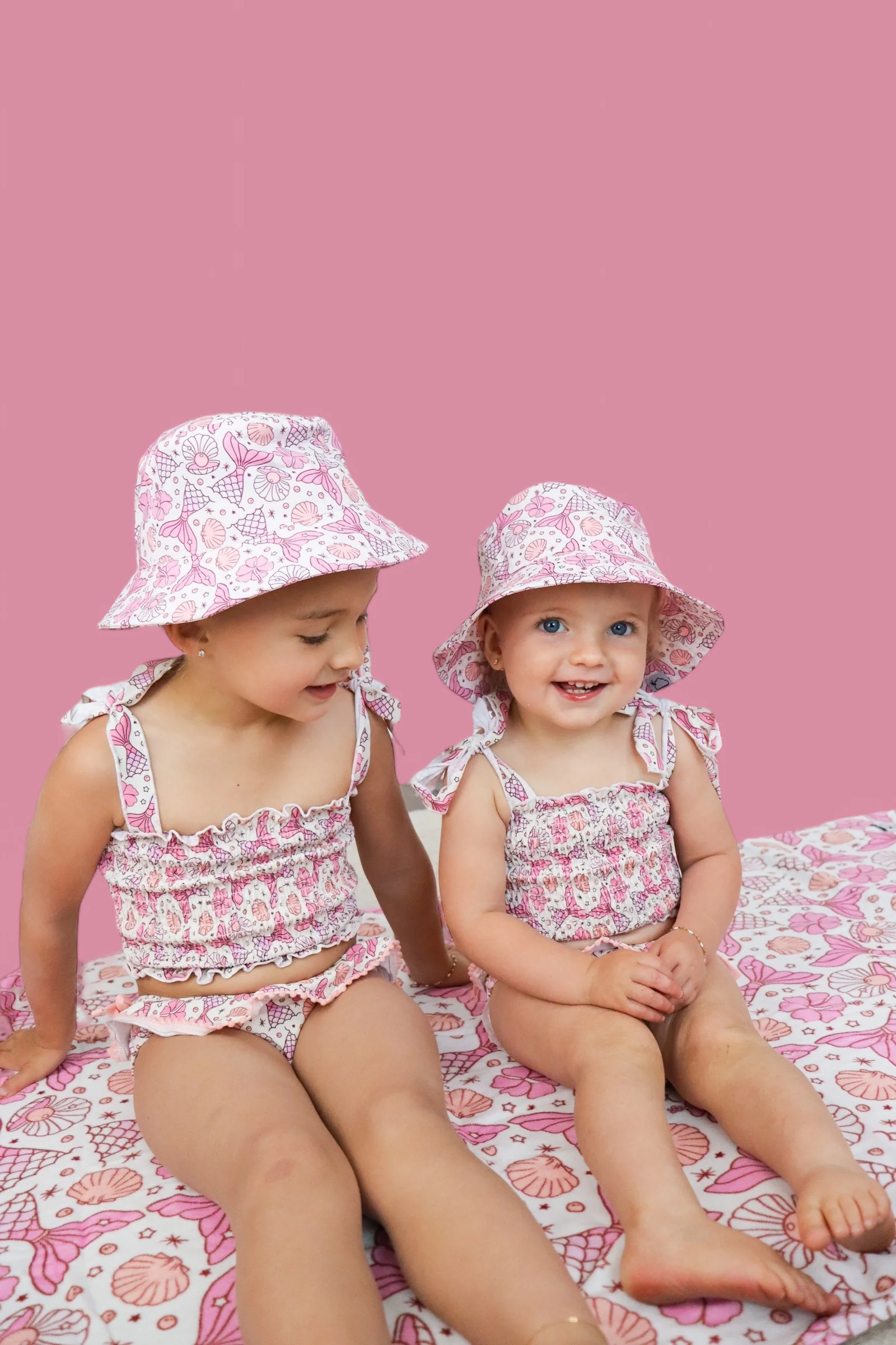 MAGICAL MERMAID DREAM SMOCKED TANKINI TWO PIECE SWIM SUIT - Image 7