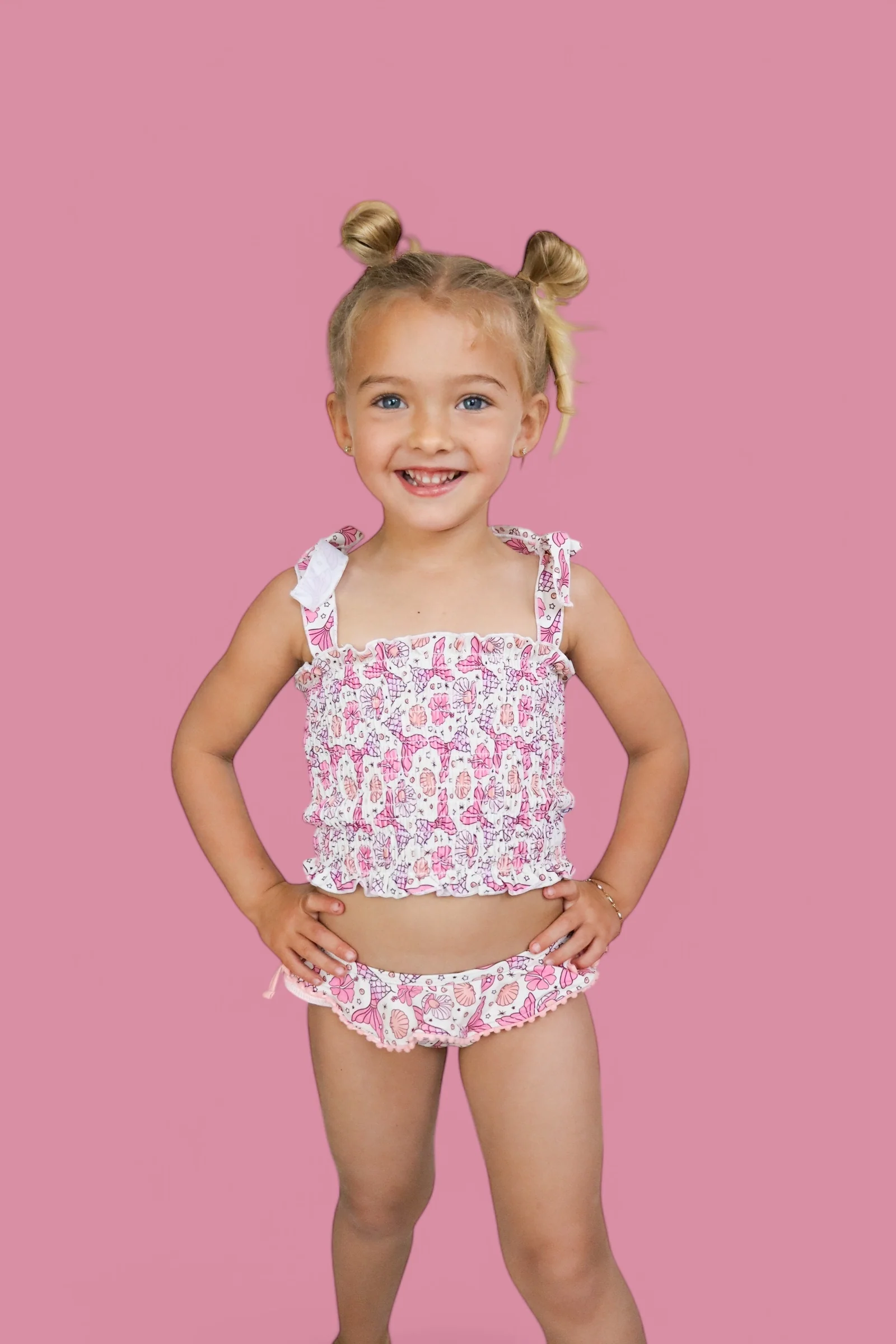 MAGICAL MERMAID DREAM SMOCKED TANKINI TWO PIECE SWIM SUIT - Image 8