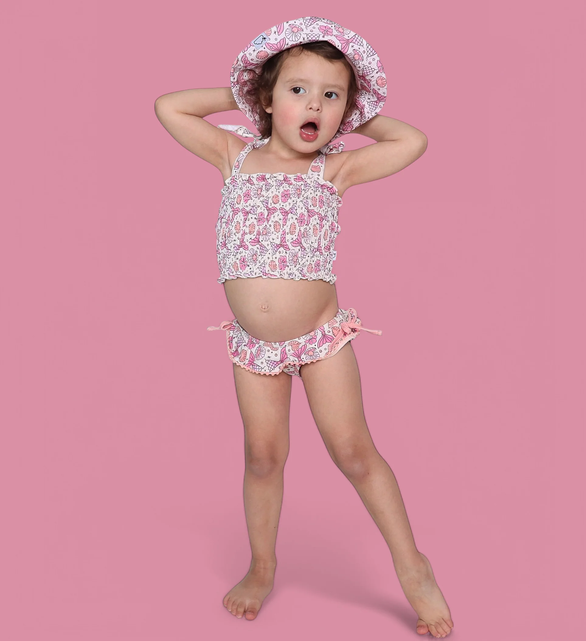 MAGICAL MERMAID DREAM SMOCKED TANKINI TWO PIECE SWIM SUIT - Image 9