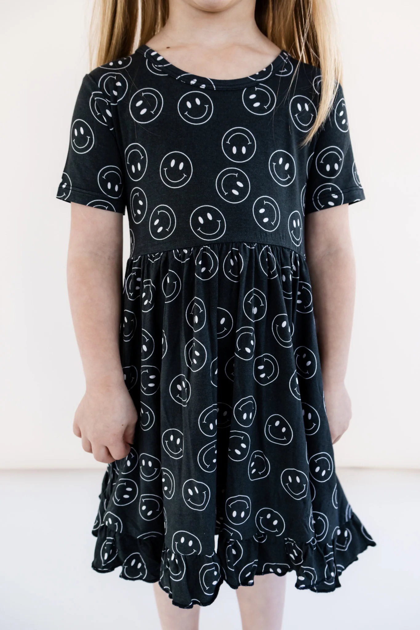 MIDNIGHT SMILES DREAM RUFFLE DRESS - Image 2