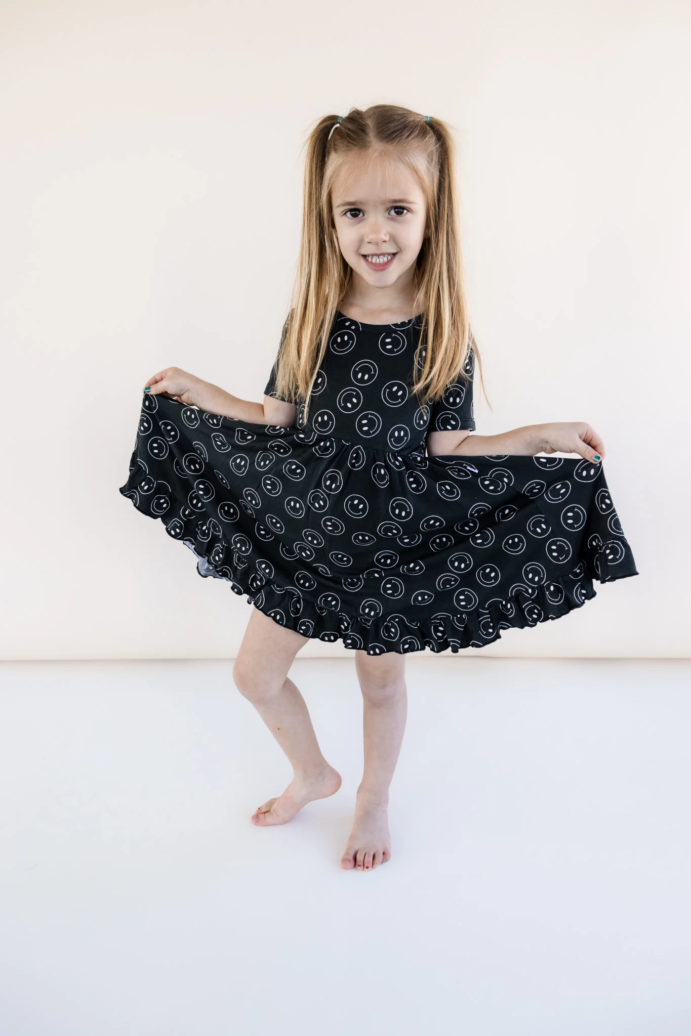 MIDNIGHT SMILES DREAM RUFFLE DRESS - Image 3