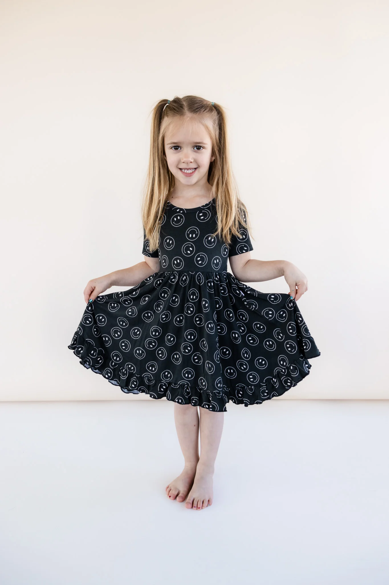 MIDNIGHT SMILES DREAM RUFFLE DRESS - Image 5