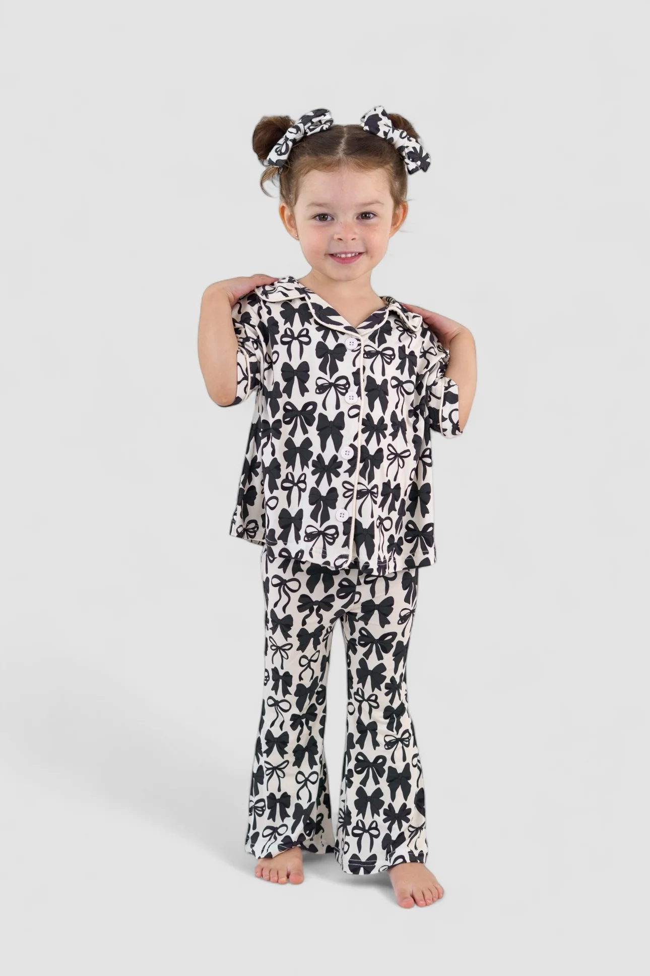 NEUTRAL BOWS DREAM GIRL'S FLARE SET - Image 8