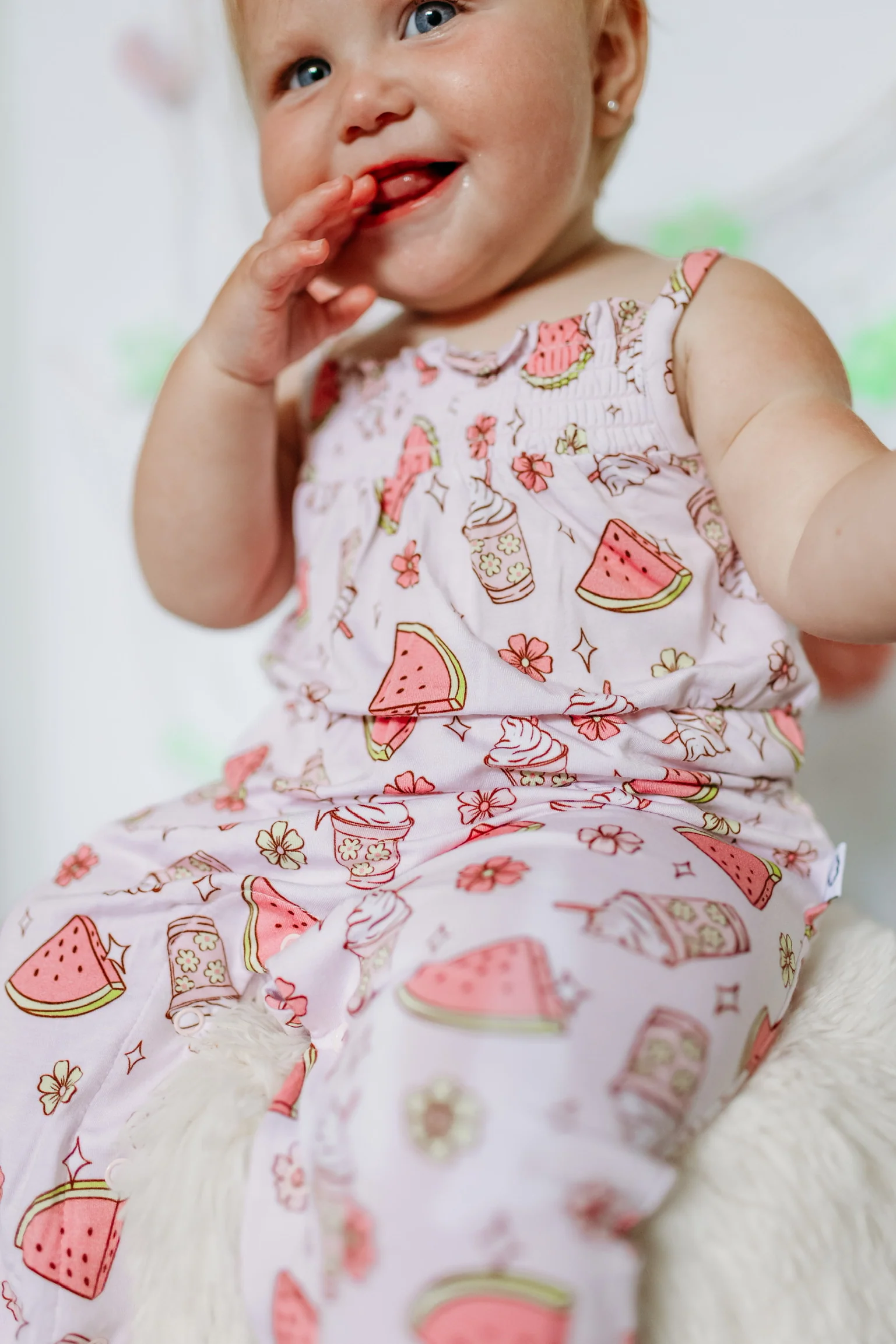 SWEET SUMMERTIME DREAM SMOCKED JUMPSUIT - Image 7
