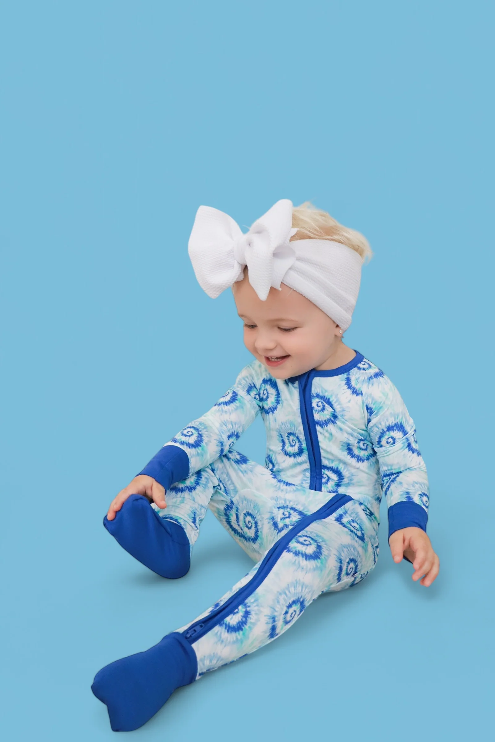 OCEAN WAVES TIE DYE DREAM ROMPER - Image 4