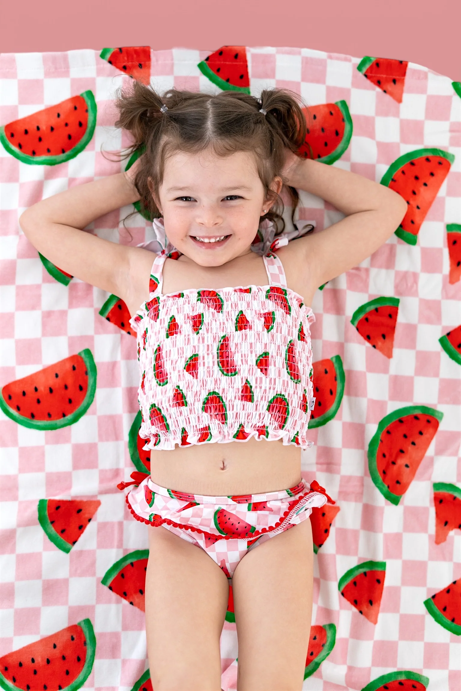 ONE IN A MELON DREAM SMOCKED TANKINI TWO PIECE SWIM SUIT - Image 10