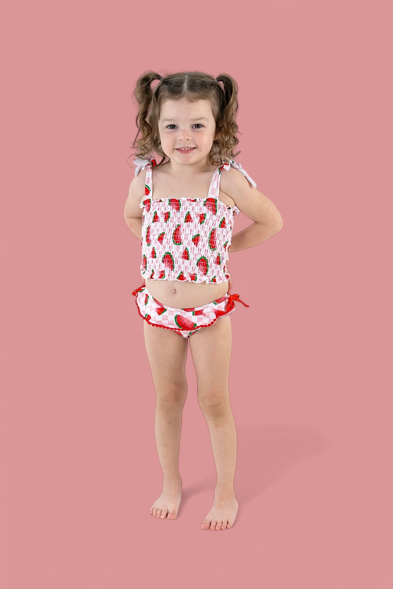 ONE IN A MELON DREAM SMOCKED TANKINI TWO PIECE SWIM SUIT - Image 12