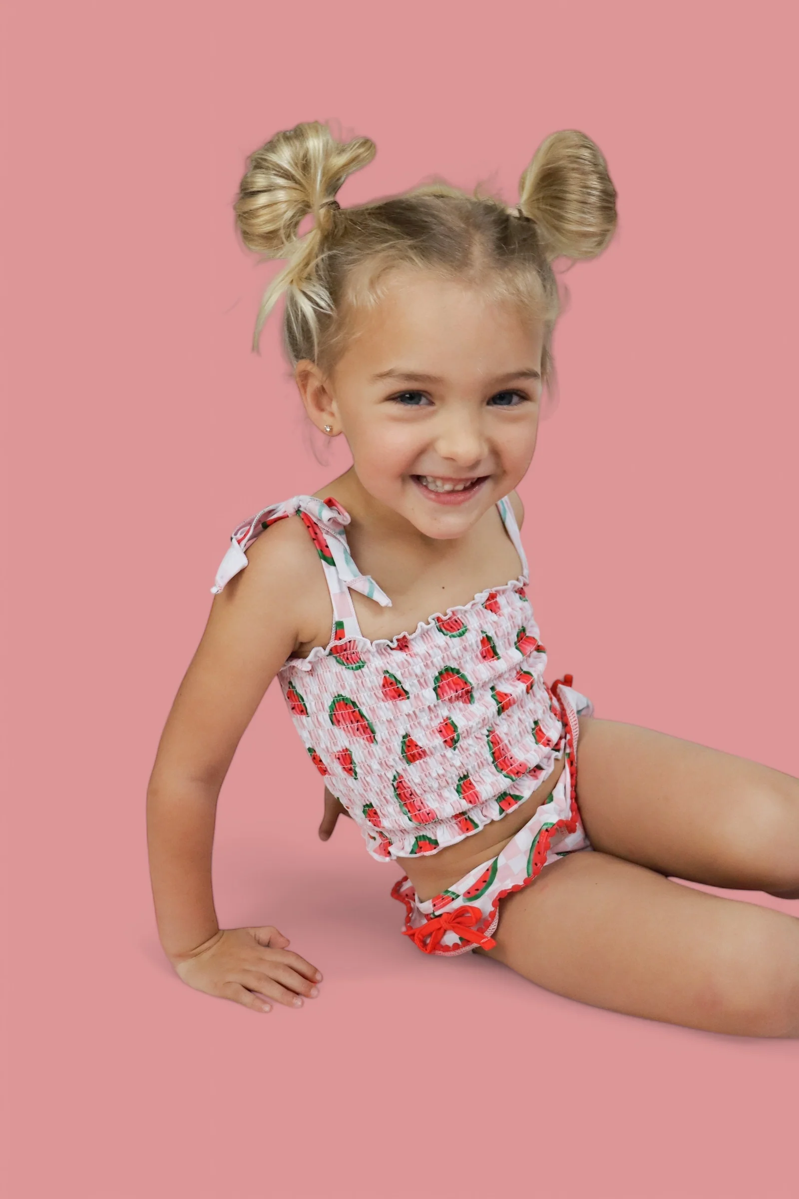 ONE IN A MELON DREAM SMOCKED TANKINI TWO PIECE SWIM SUIT - Image 14