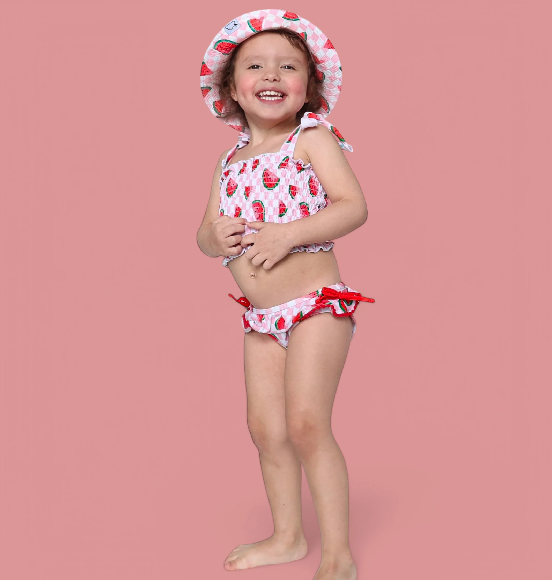 ONE IN A MELON DREAM SMOCKED TANKINI TWO PIECE SWIM SUIT - Image 15