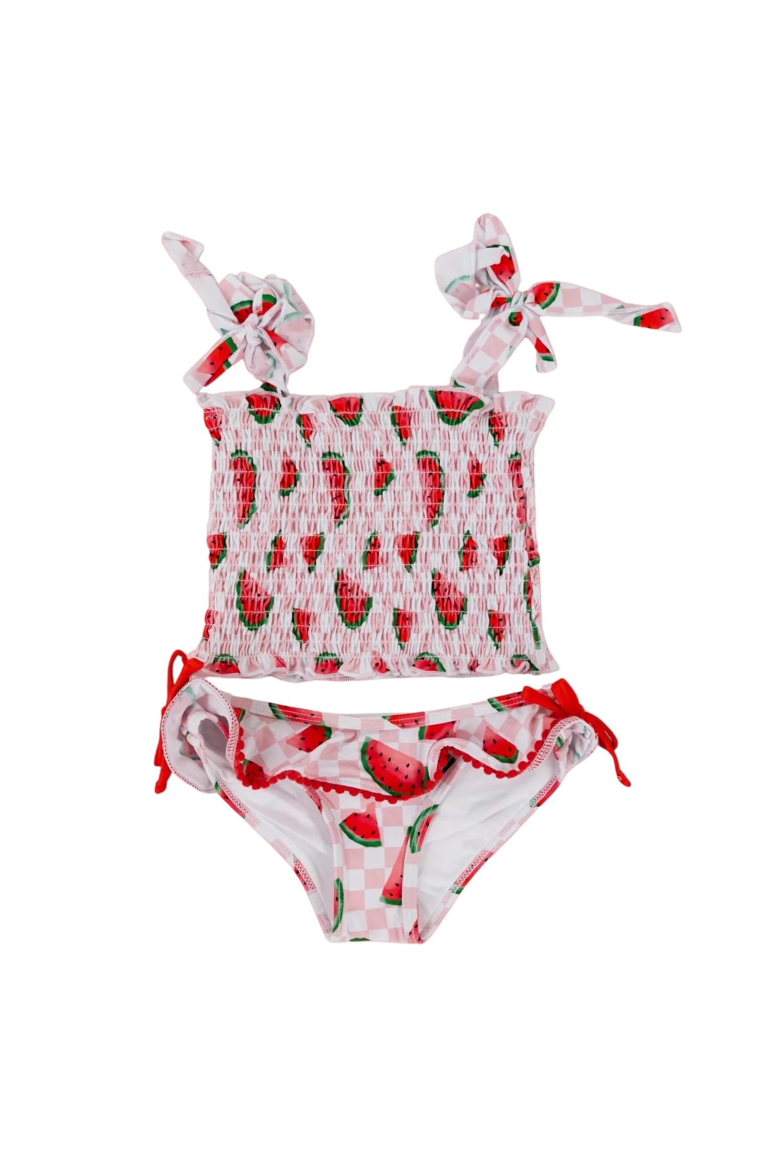 ONE IN A MELON DREAM SMOCKED TANKINI TWO PIECE SWIM SUIT - Image 17