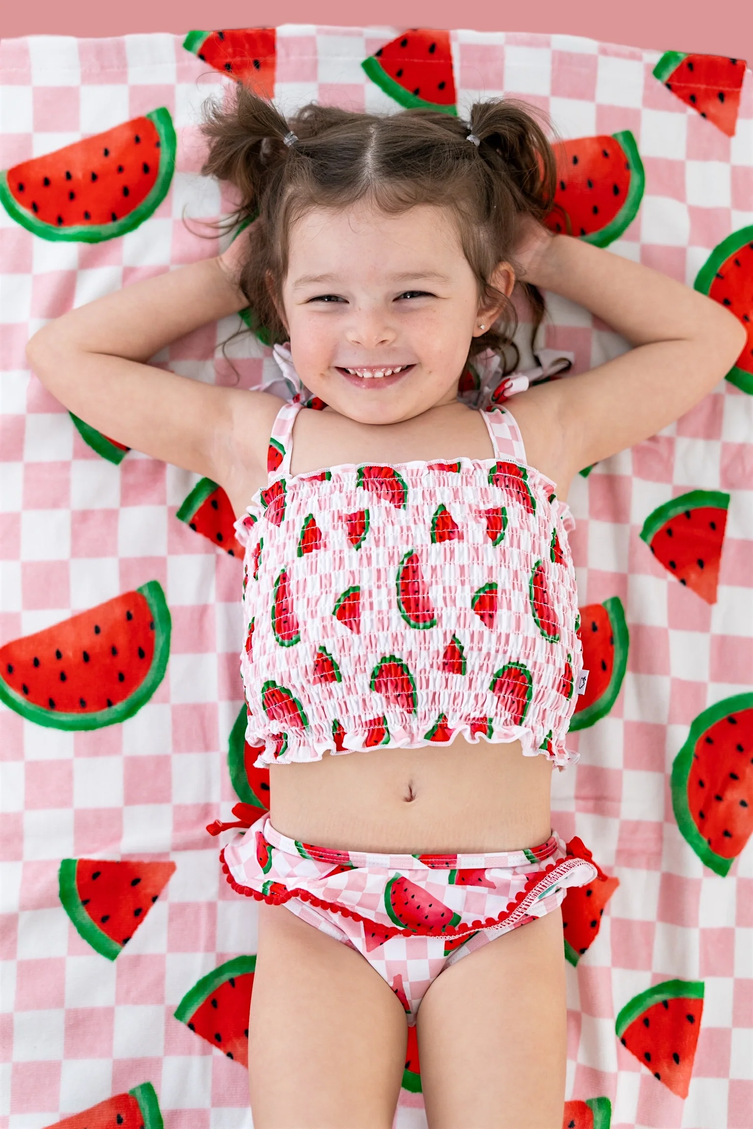 ONE IN A MELON DREAM SMOCKED TANKINI TWO PIECE SWIM SUIT - Image 6