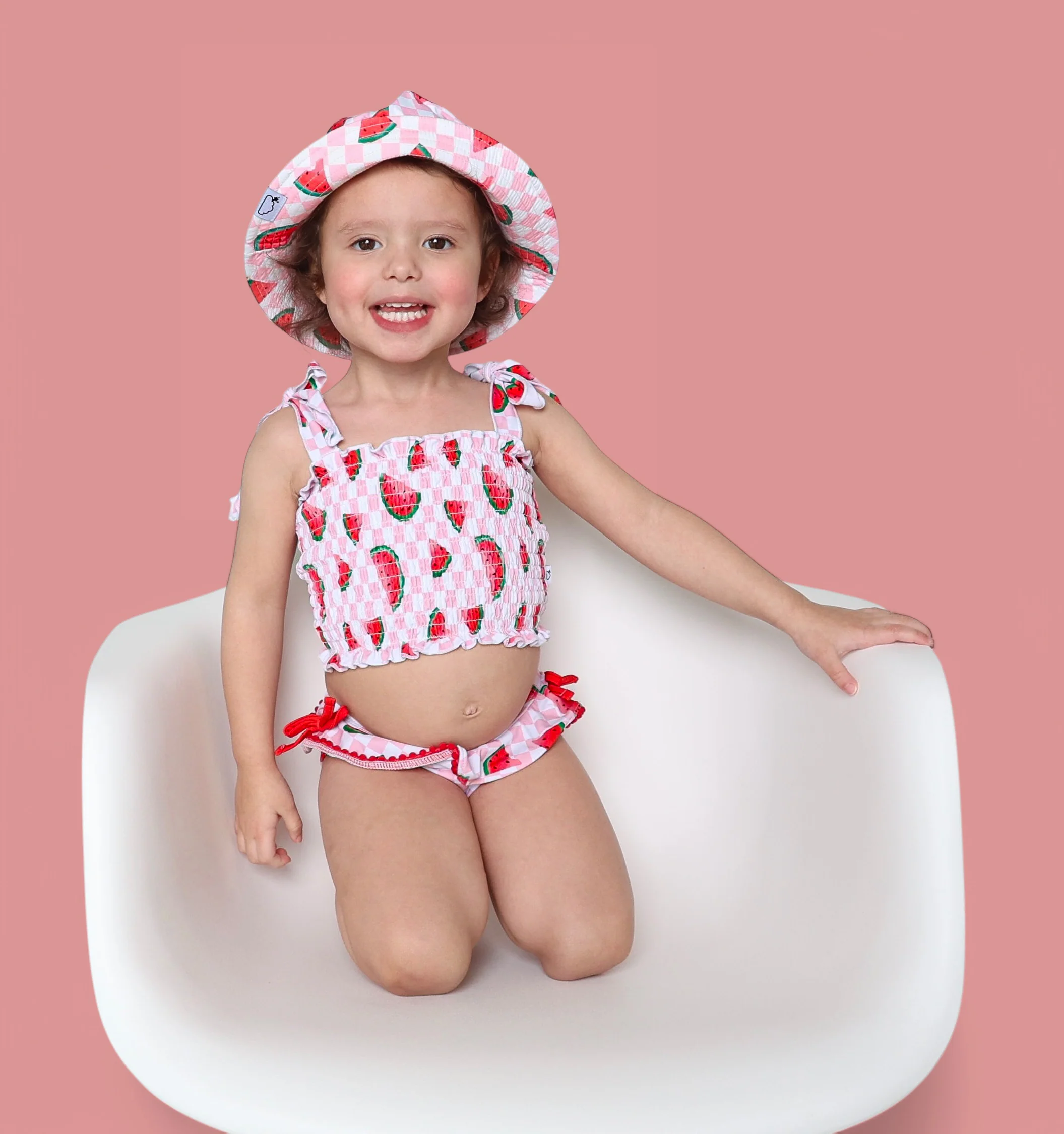 ONE IN A MELON DREAM SMOCKED TANKINI TWO PIECE SWIM SUIT - Image 7