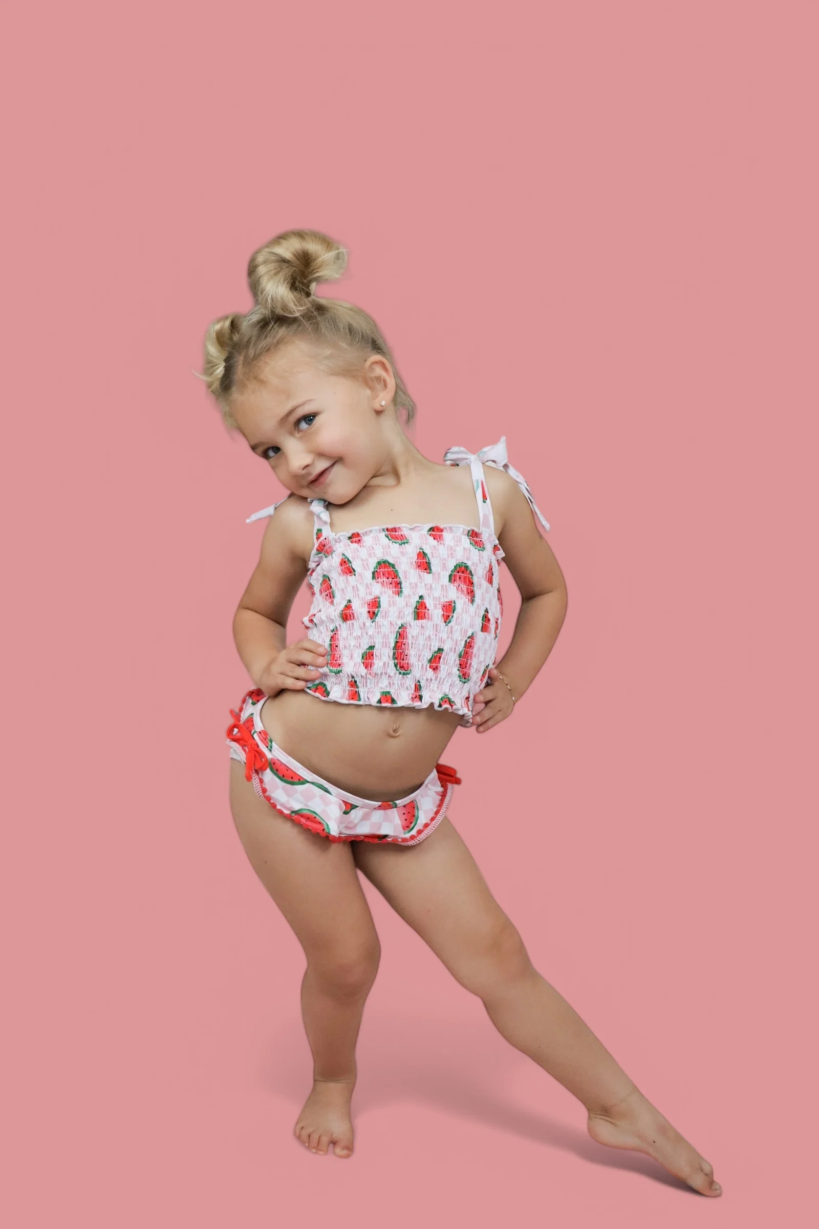 ONE IN A MELON DREAM SMOCKED TANKINI TWO PIECE SWIM SUIT - Image 8