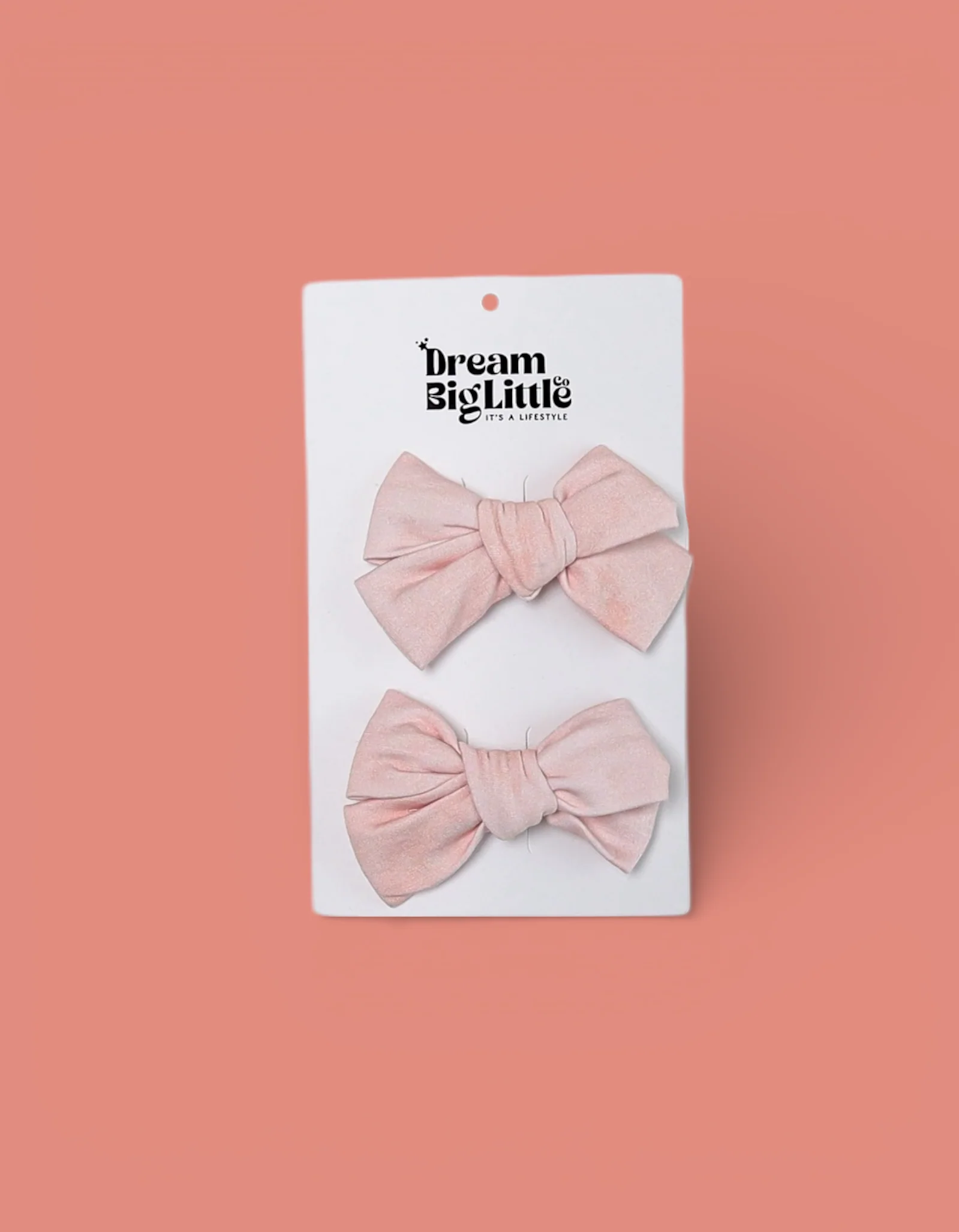 ORANGE CREAMSICLE DREAM BOW HAIR CLIPS