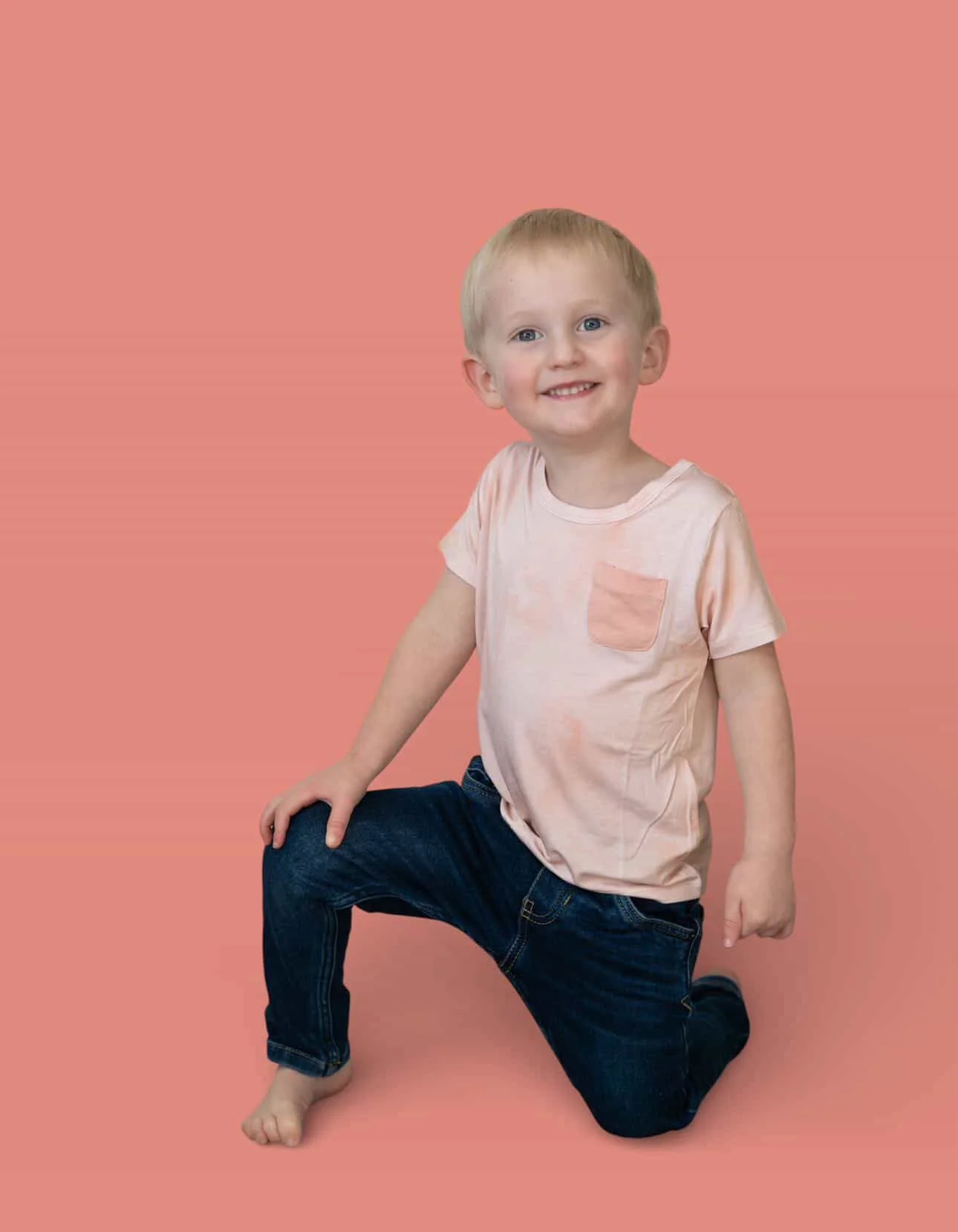 ORANGE CREAMSICLE DREAM POCKET TEE - Image 2