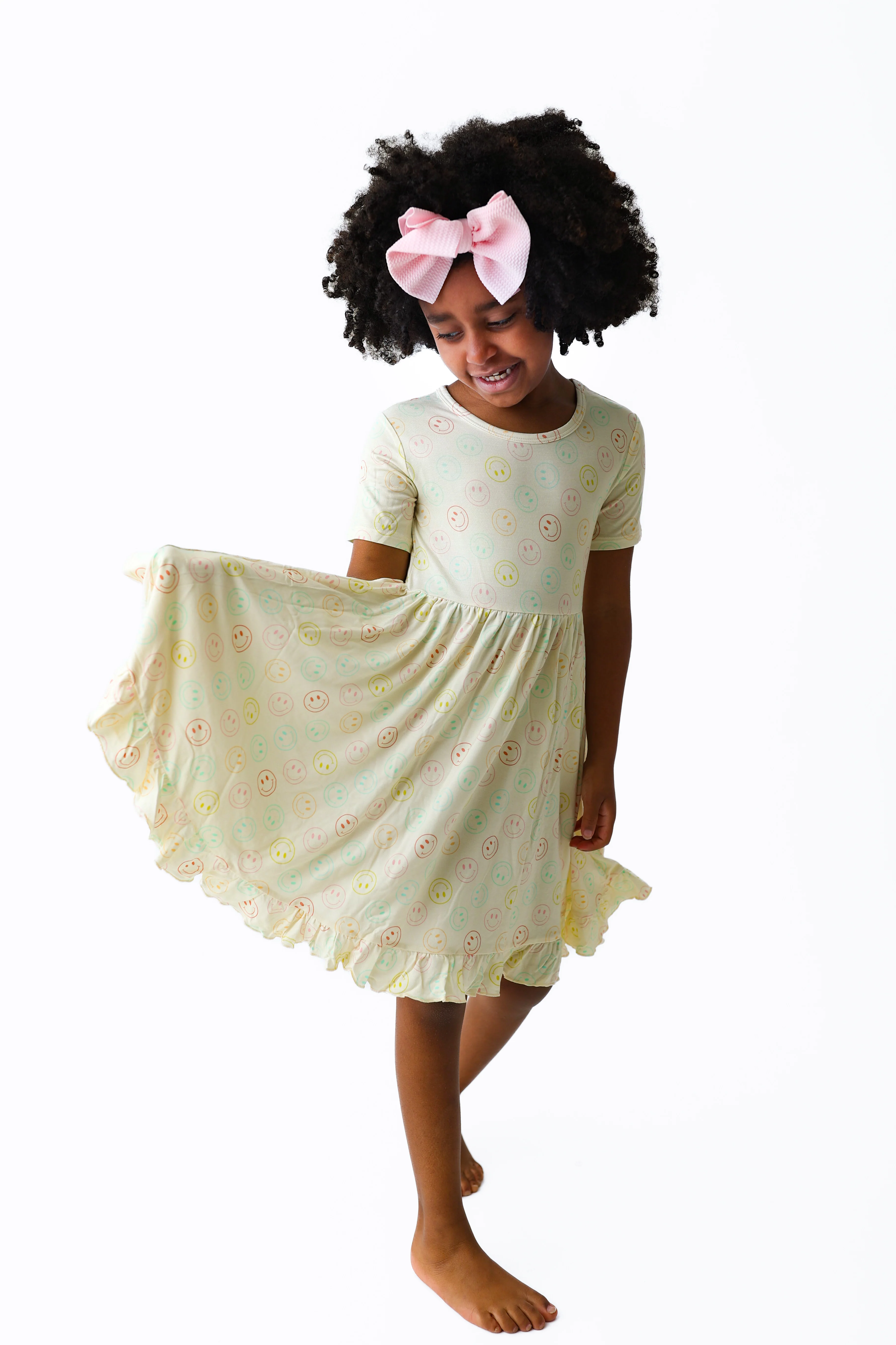PASTEL SMILES DREAM RUFFLE DRESS - Image 3