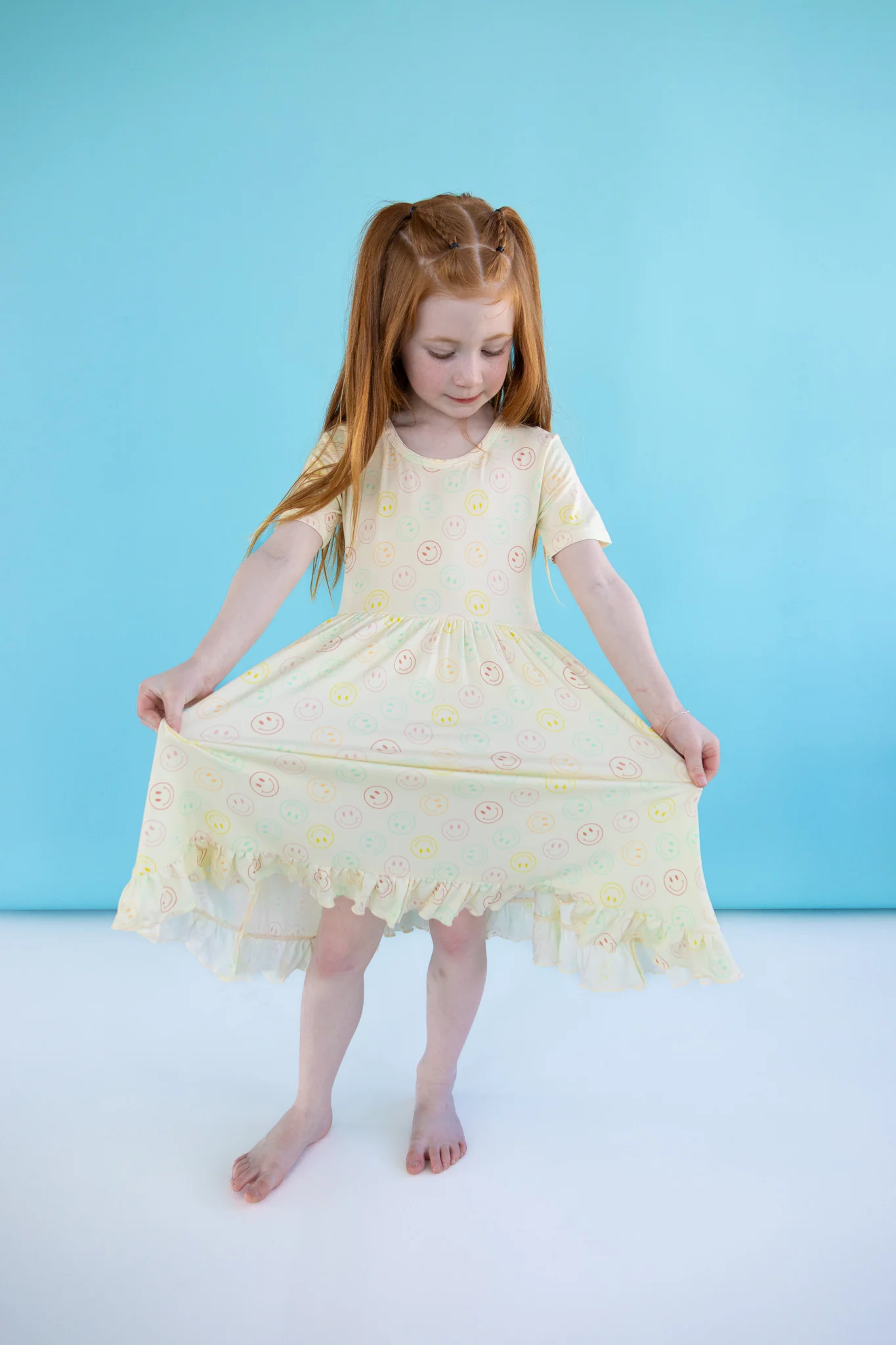 PASTEL SMILES DREAM RUFFLE DRESS - Image 5