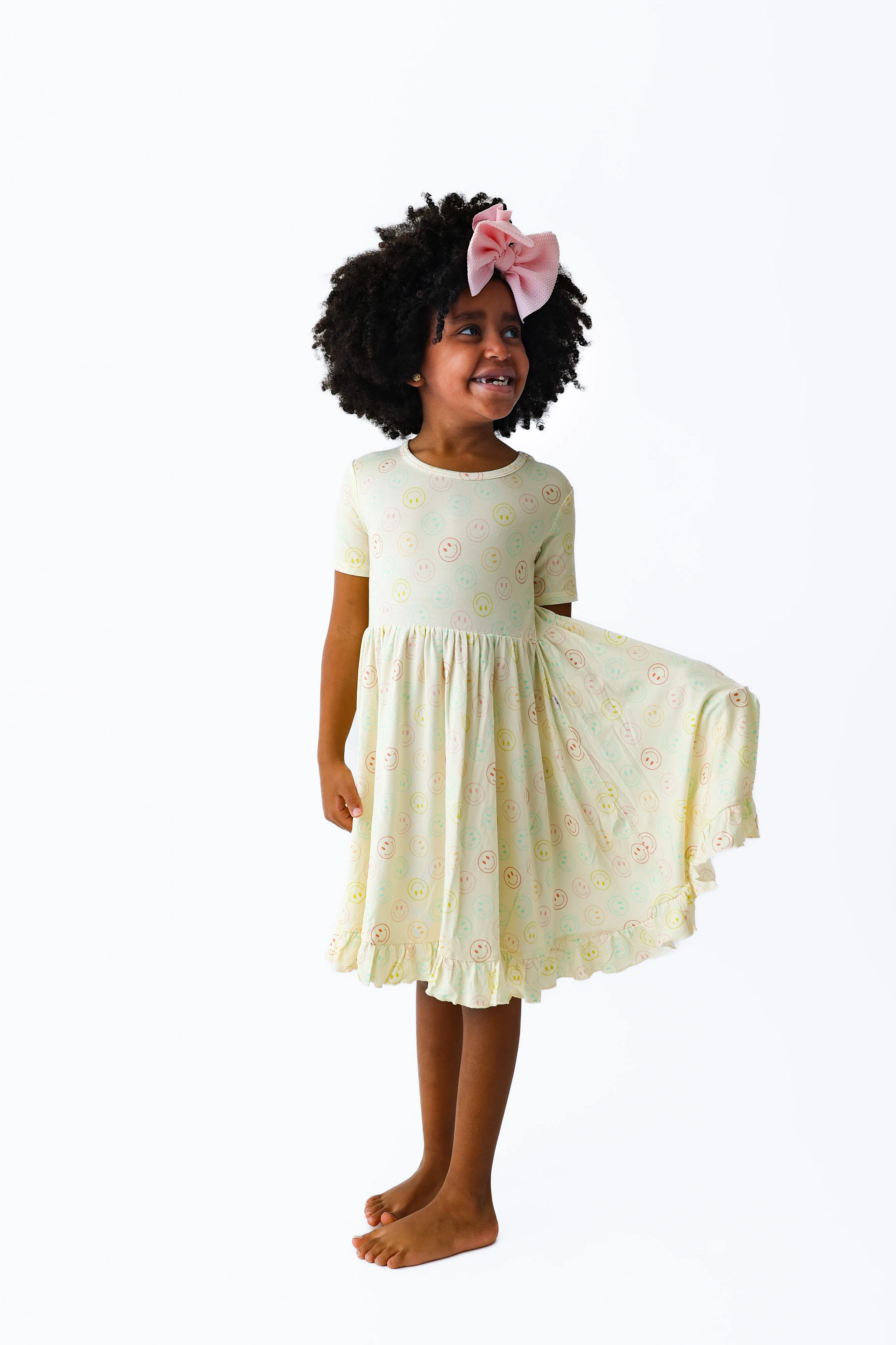 PASTEL SMILES DREAM RUFFLE DRESS - Image 9