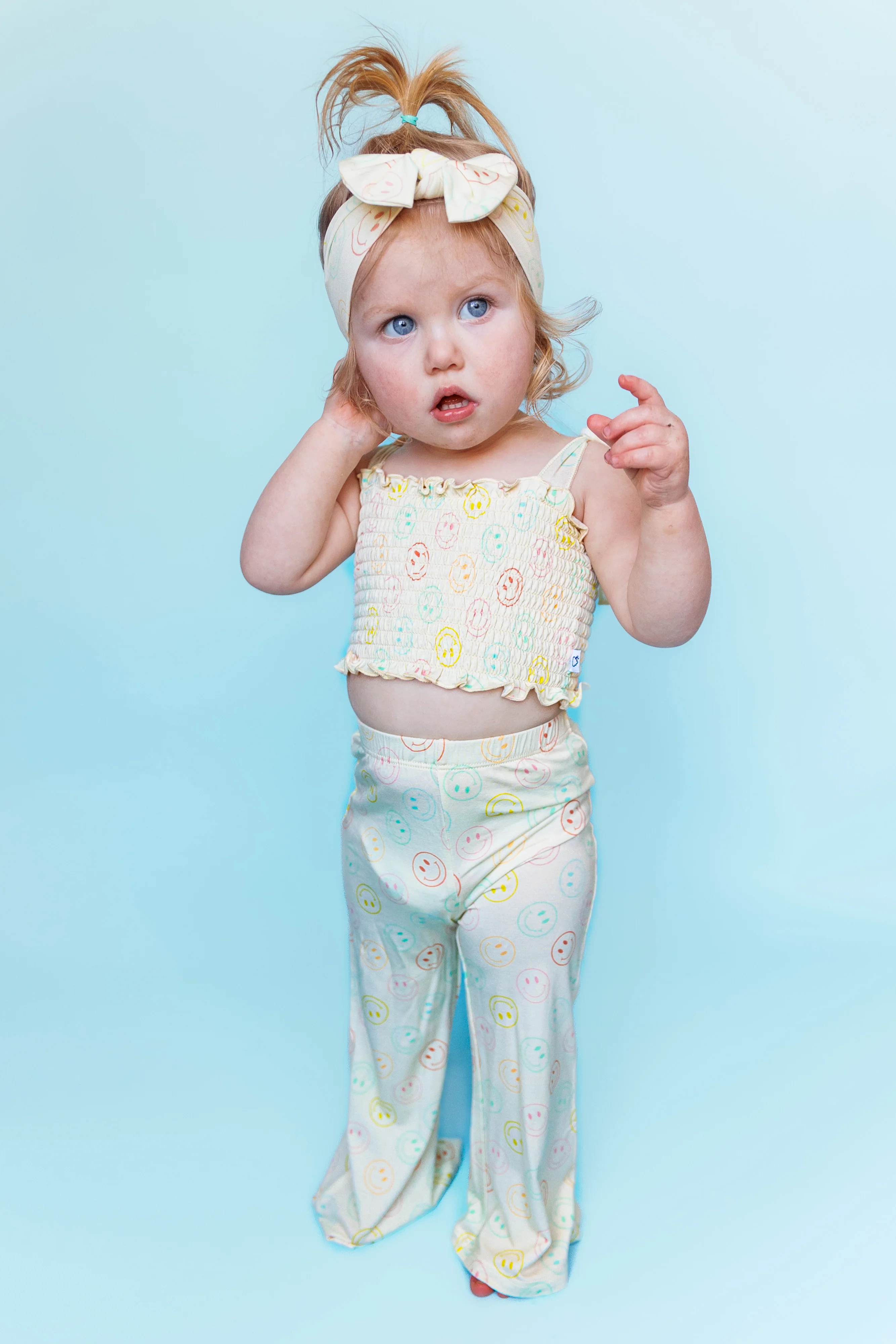 PASTEL SMILES DREAM SMOCKED FLARE SET - Image 10