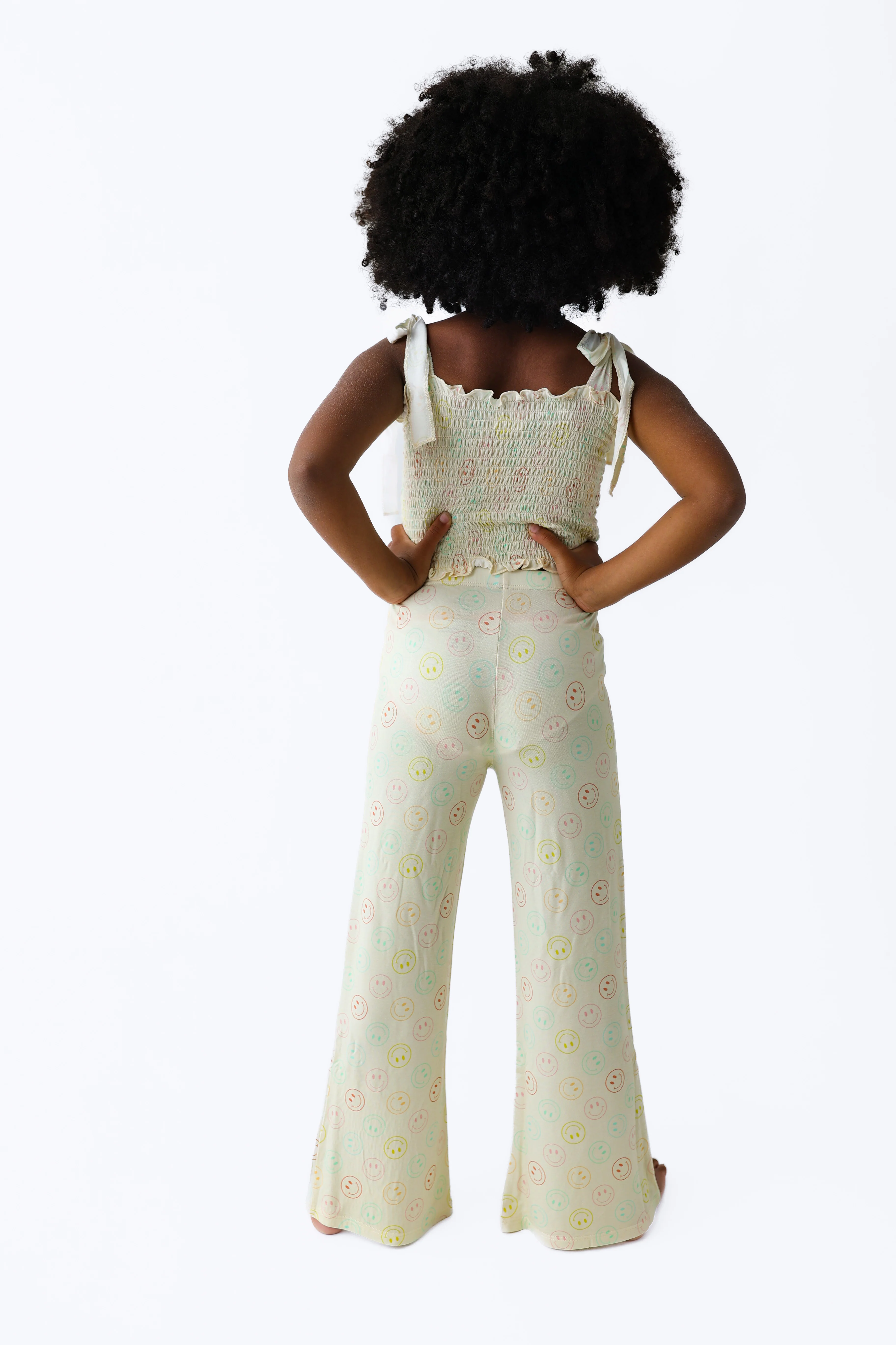 PASTEL SMILES DREAM SMOCKED FLARE SET - Image 3