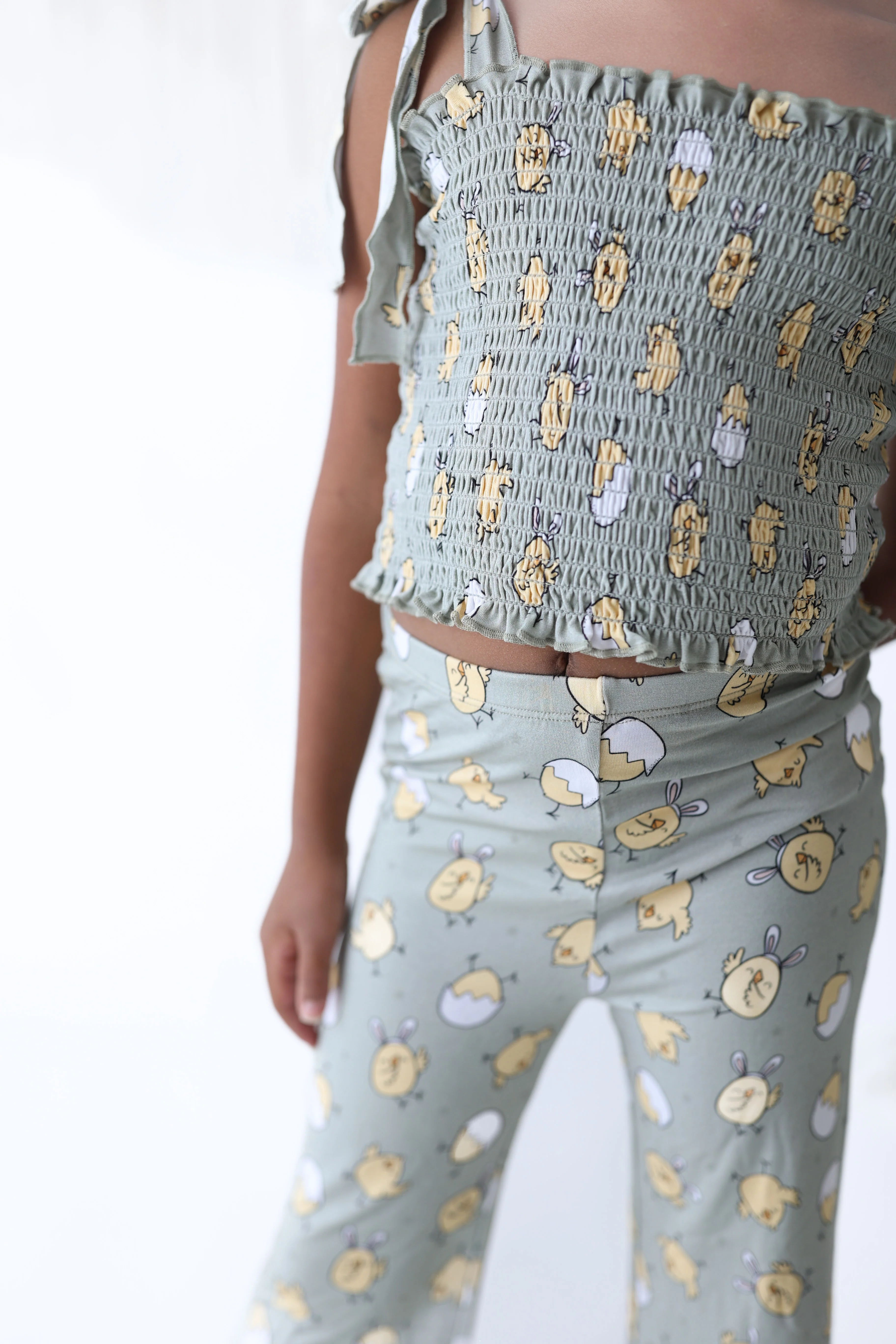 EXCLUSIVE PEEPIN' IT REAL DREAM SMOCKED FLARE SET - Image 11
