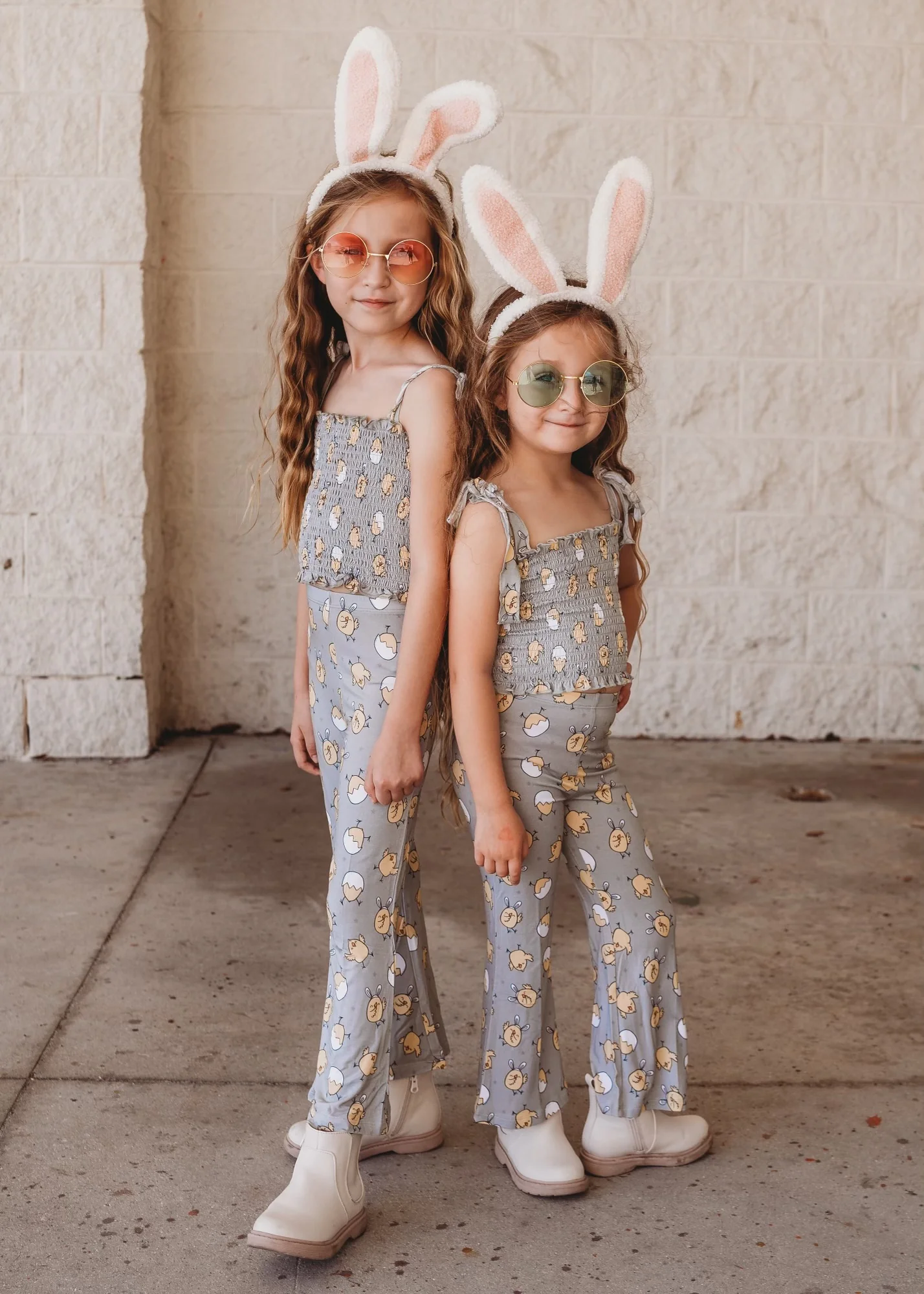 EXCLUSIVE PEEPIN' IT REAL DREAM SMOCKED FLARE SET - Image 14